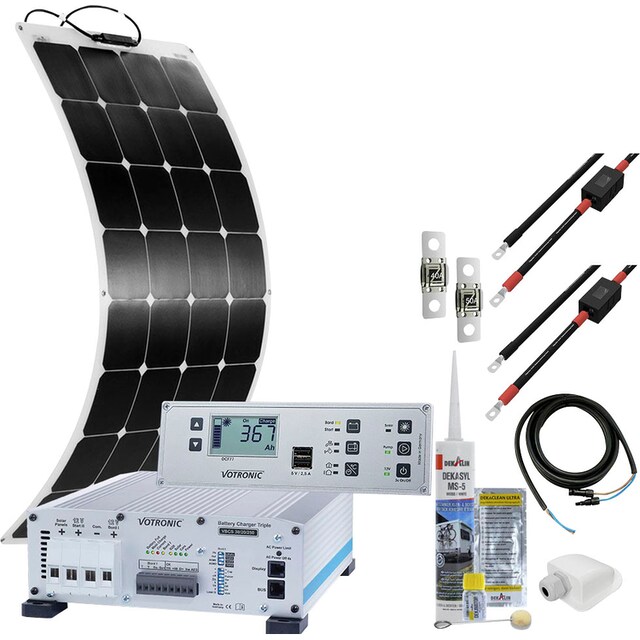 offgridtec Solaranlage »mTriple Flex S 1 x 120W Solarmodul 30/20/250  Votronic Triple Charger«, (Set), mit 5747 VPC Jupiter Kombipanel, für  Wohnmobile online kaufen