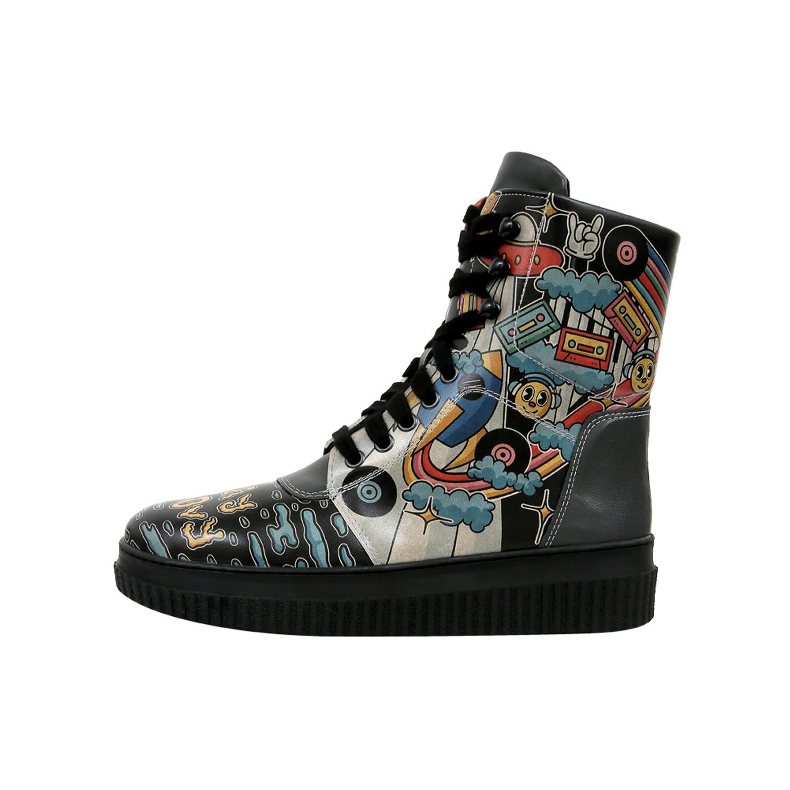 DOGO Schnürboots "Future High Top Boots Stay Groovy Damen Stiefeletten" Han günstig online kaufen