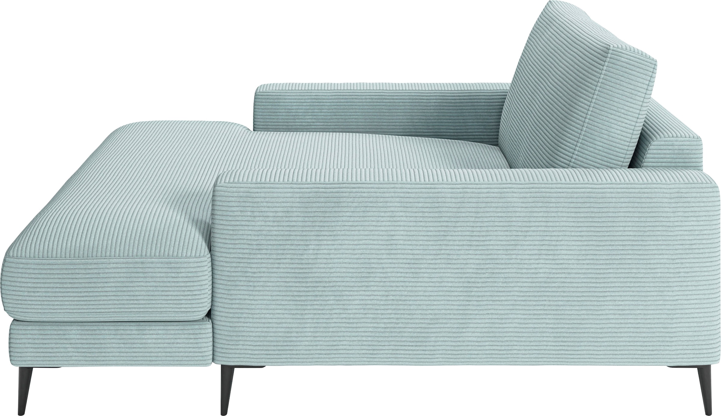 INOSIGN Chaiselongue »Downtown Loungemöbel zum Relaxen, B/T/H: 132/170/84 cm«, auch in Bouclé, Cord und Easy care - leicht mir Wasser zu reinigen