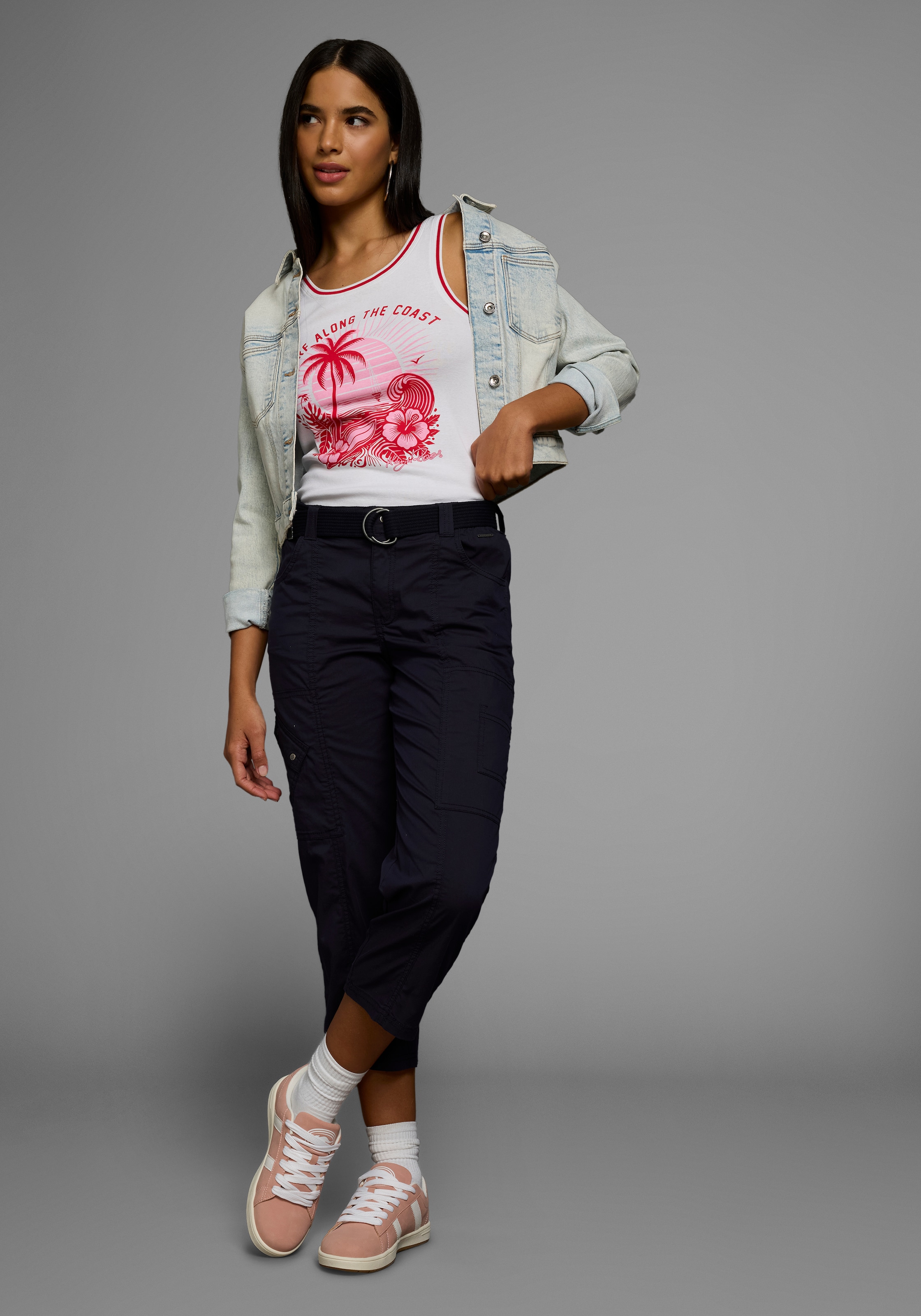 KangaROOS Tanktop, mit collem Sommer-Logo-Print - NEUE KOLLEKTION