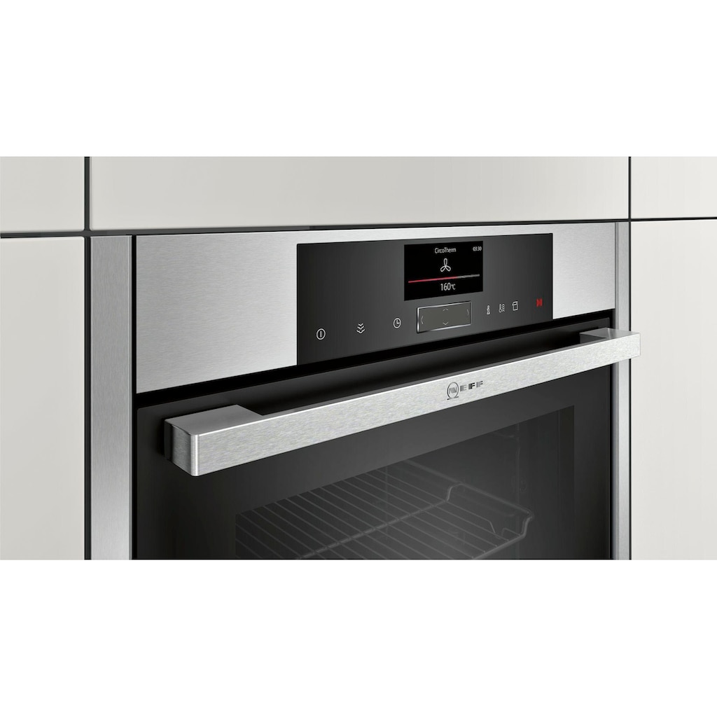 NEFF Dampfbackofen »B15FS22N0«, N 90, mit Teleskopauszug nachrüstbar, easyClean, CircoTherm® FullSteam® - Volldampf