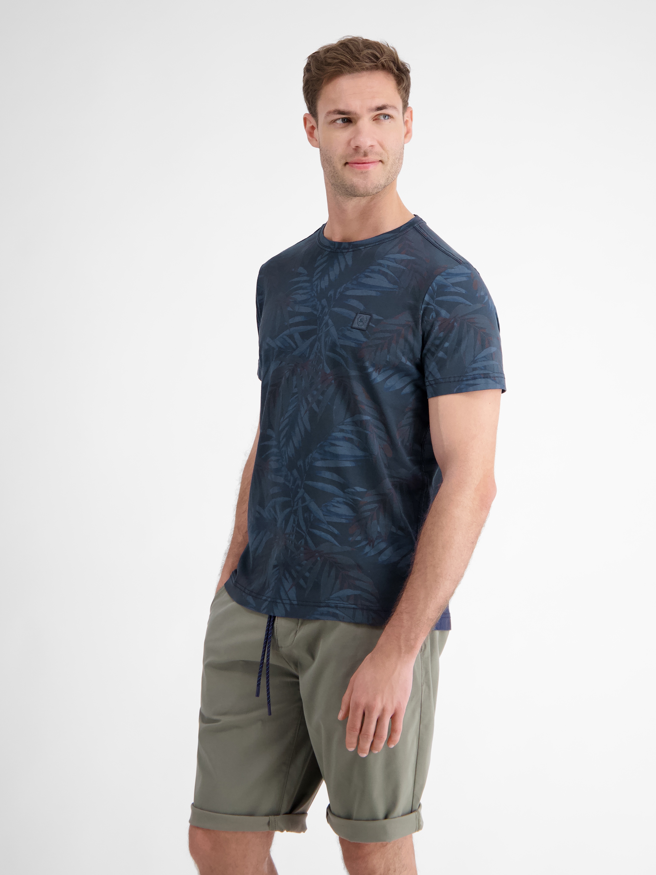 LERROS T-Shirt »LERROS Herren T-Shirt, sommerlich floral bedruckt«