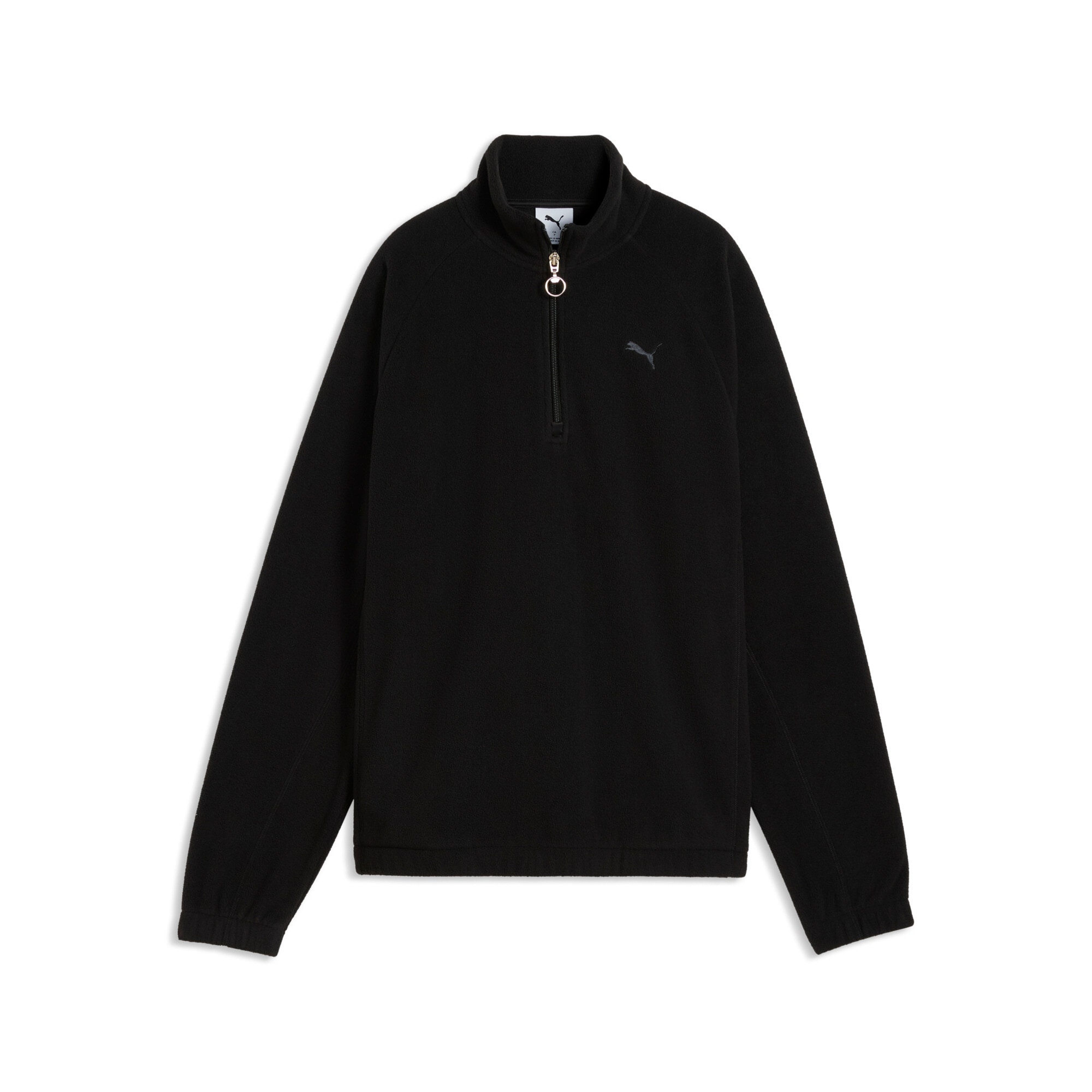 PUMA Langarmshirt "HER STANDARD WINTERIZED HALF-ZIP" mit Reißverschluss, unifarbene Optik, ohne Kapuze, aus Polyester