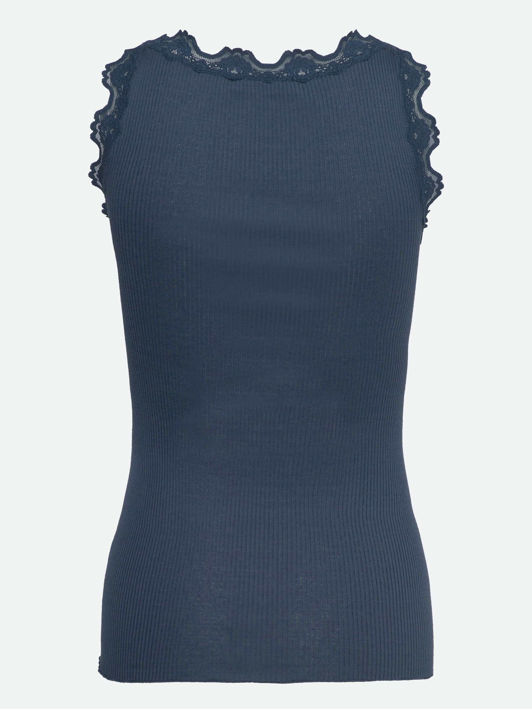 rosemunde Tanktop »Babette Silk Top«, wunderschöner Vintage-Spitzenbesatz an Ausschnitt und Trägern