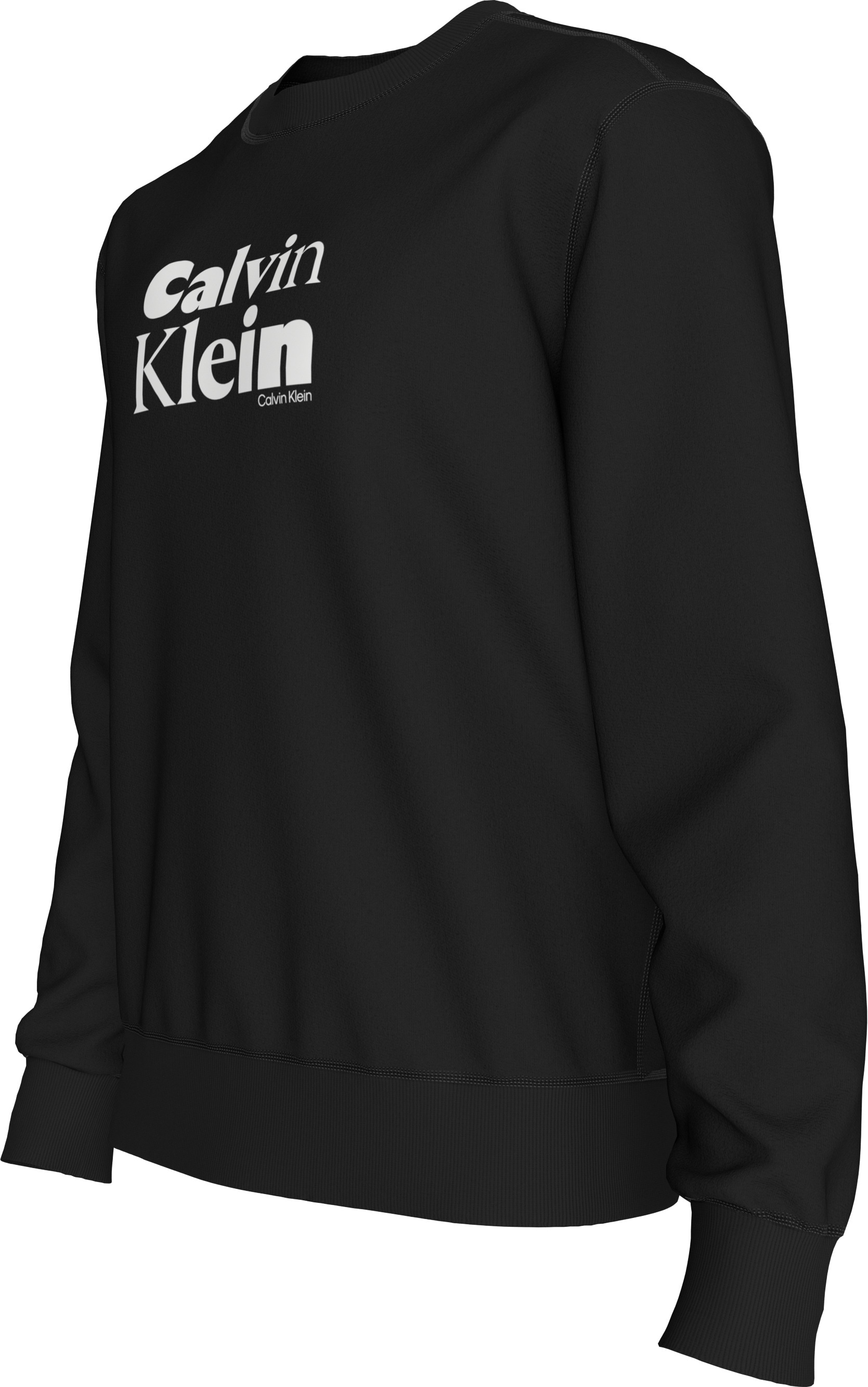 Calvin Klein Sweatshirt »LS EU 350TERRY CALVIN BOLD GRAPH«, Rundhalsausschnitt, regular fit