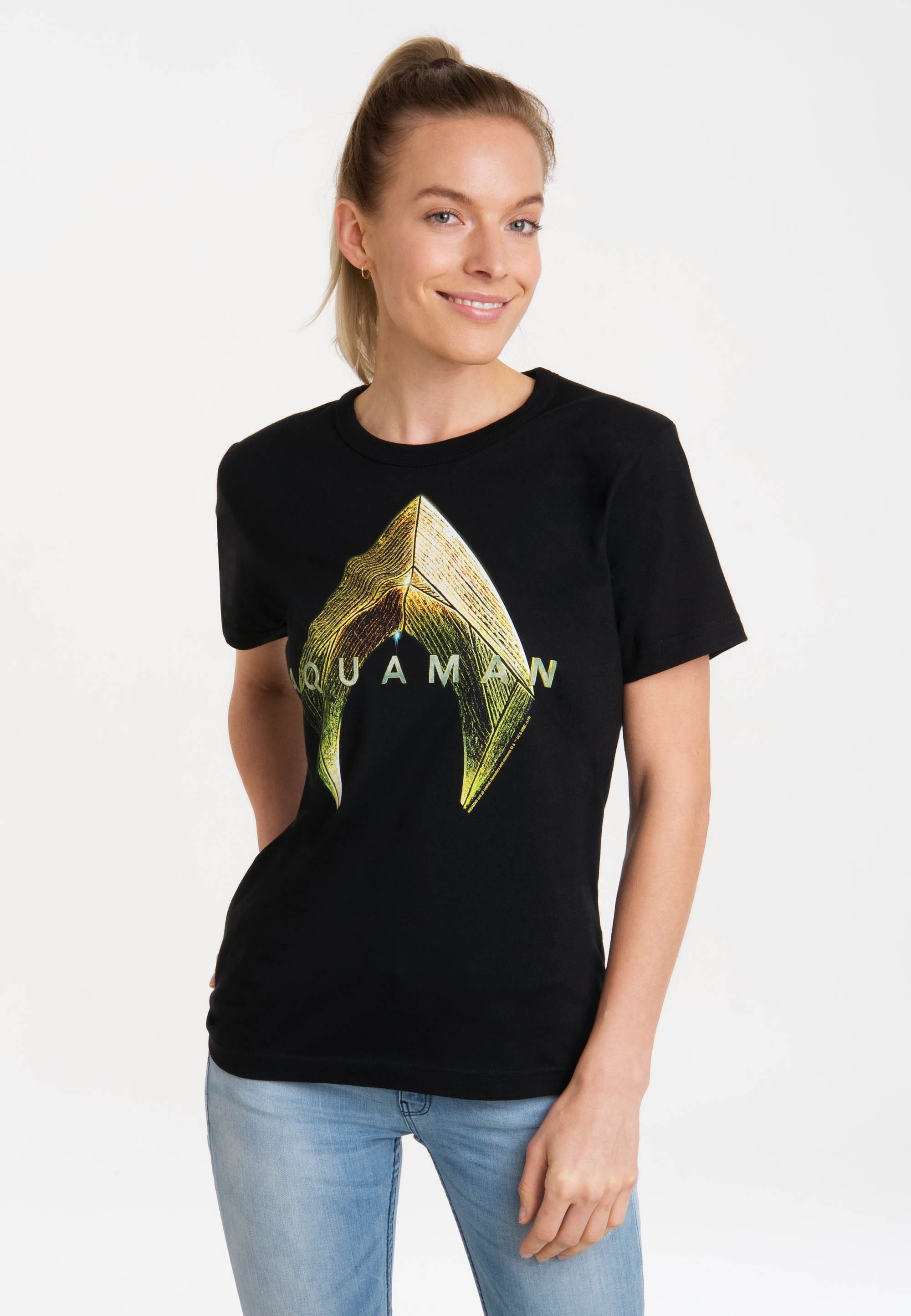 T-Shirt »DC Comics - Aquaman Logo«, mit lizenziertem Print