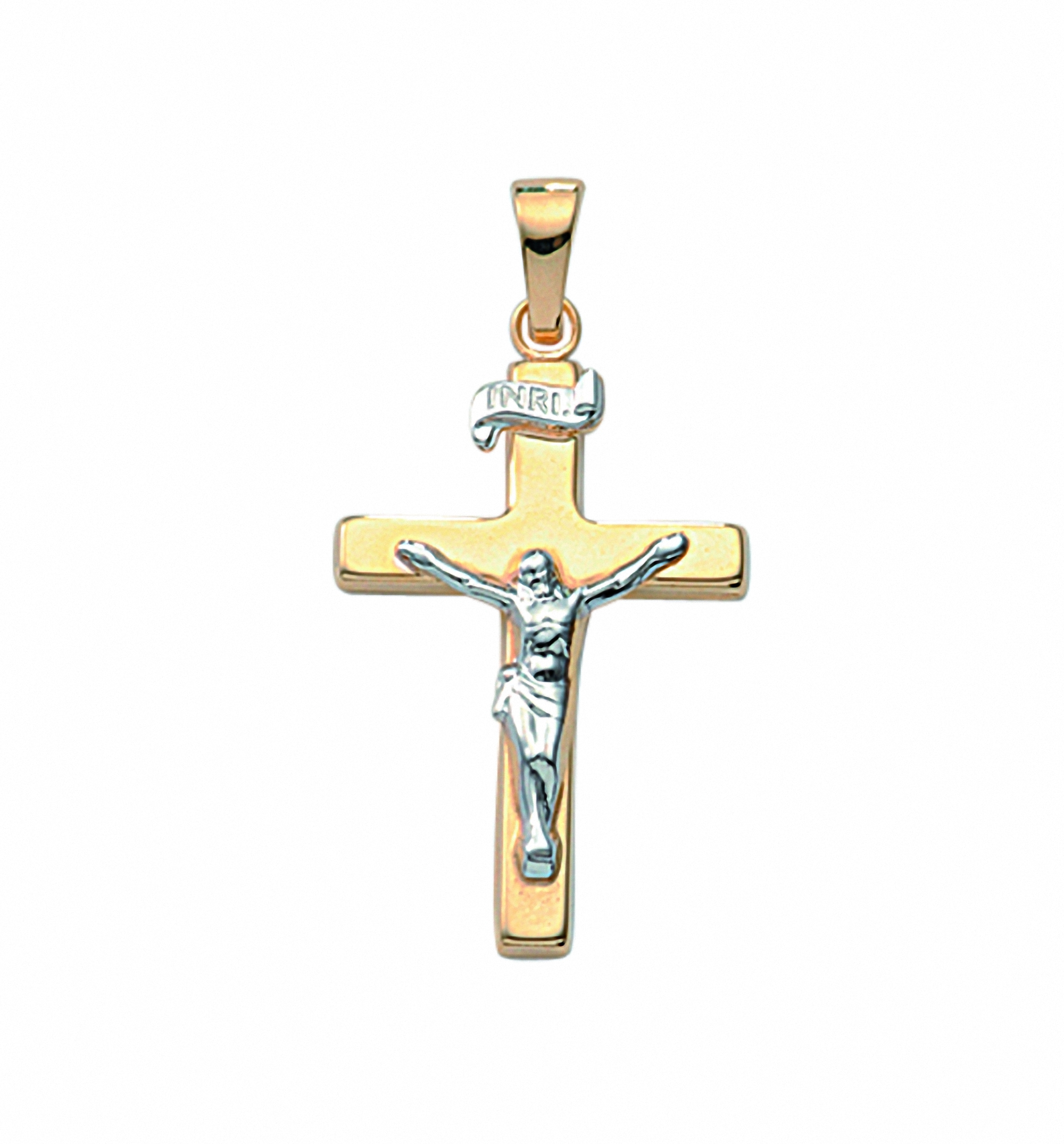 Adelia´s Kette Schmuckset Kreuz mit Anhänger Set Anhänger bestellen | »585 Korpus«, Gold - mit online Halskette BAUR