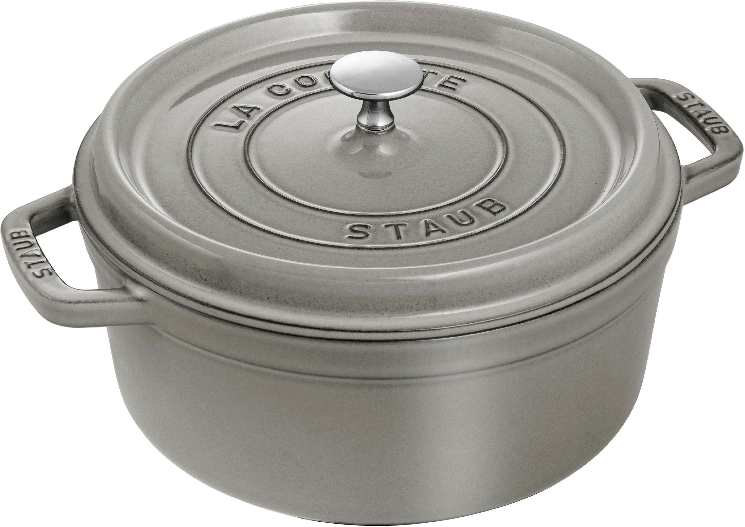 STAUB Bräter »Cocotte«, Gusseisen, (1 tlg.), robust, langlebig, perfekte Hitzeverteilung, Aromaregen-Deckel