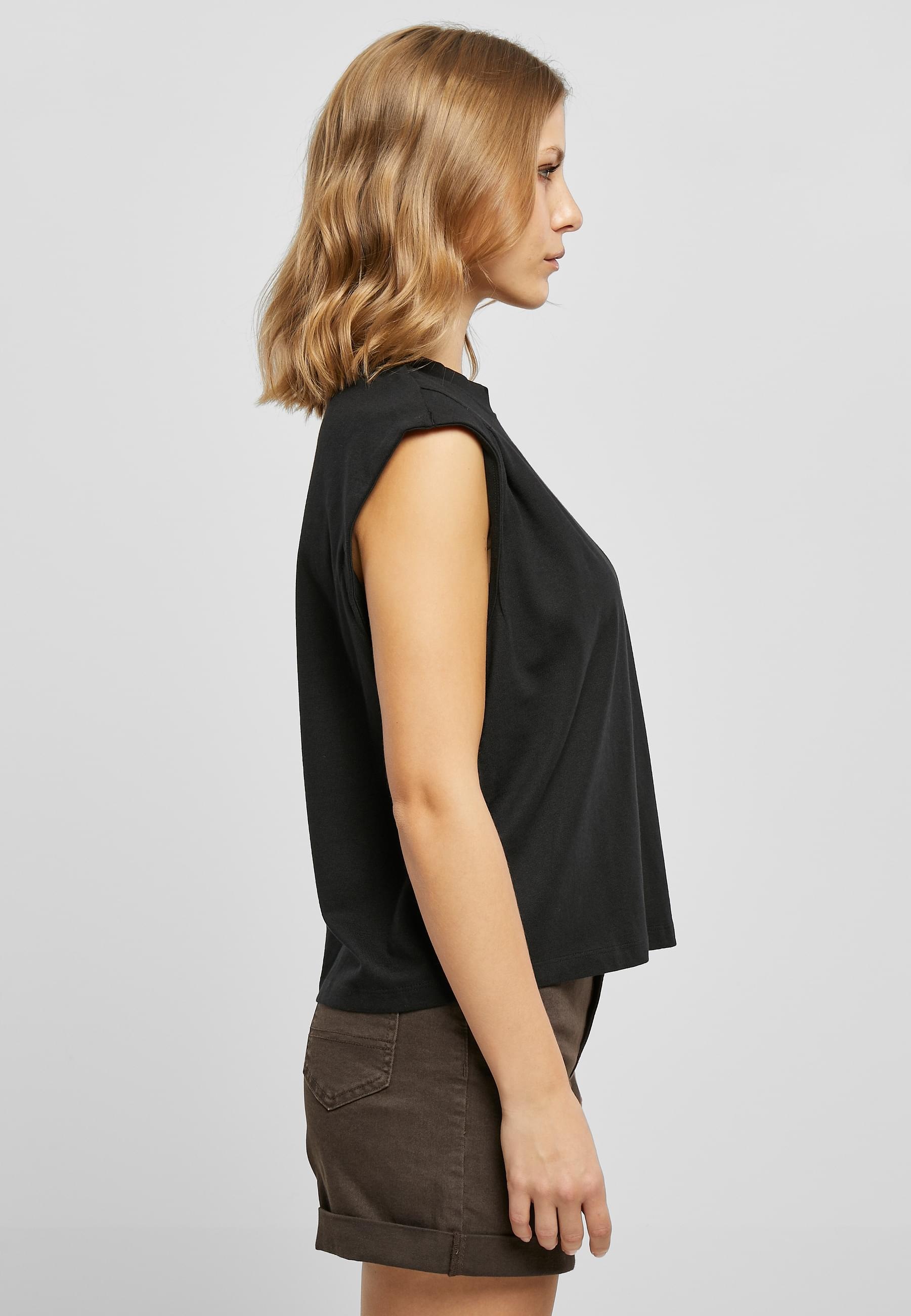 URBAN CLASSICS boxy Shirt »Urban Classics Damen Ladies Organic Heavy Pleated Shoulder Top«