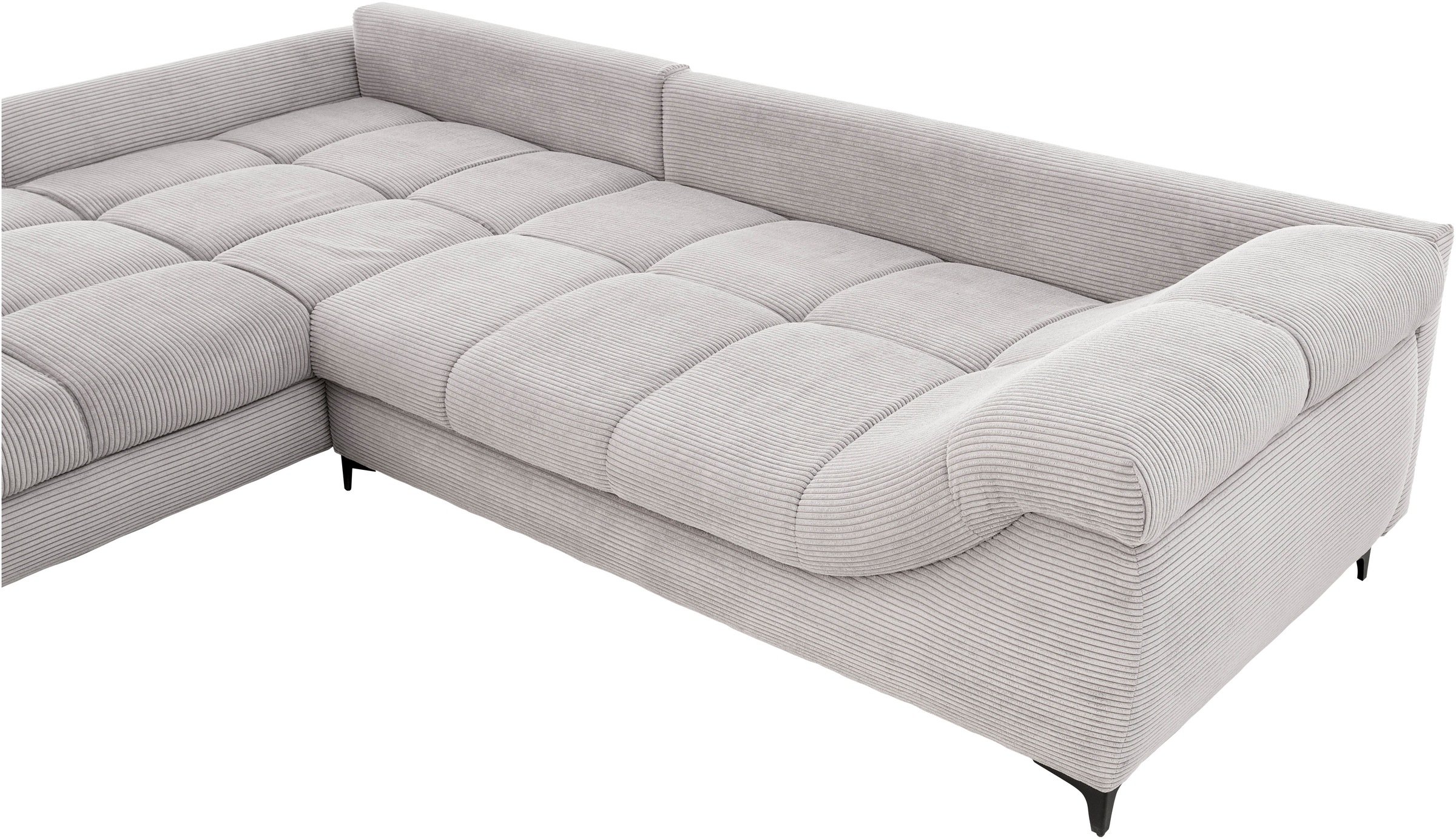 Mr. Couch Ecksofa »Ronaldo, L-Form, wahlweise mit Kaltschaum« mit Kaltschaum, bis 140 kg pro Sitzplatz belastbar