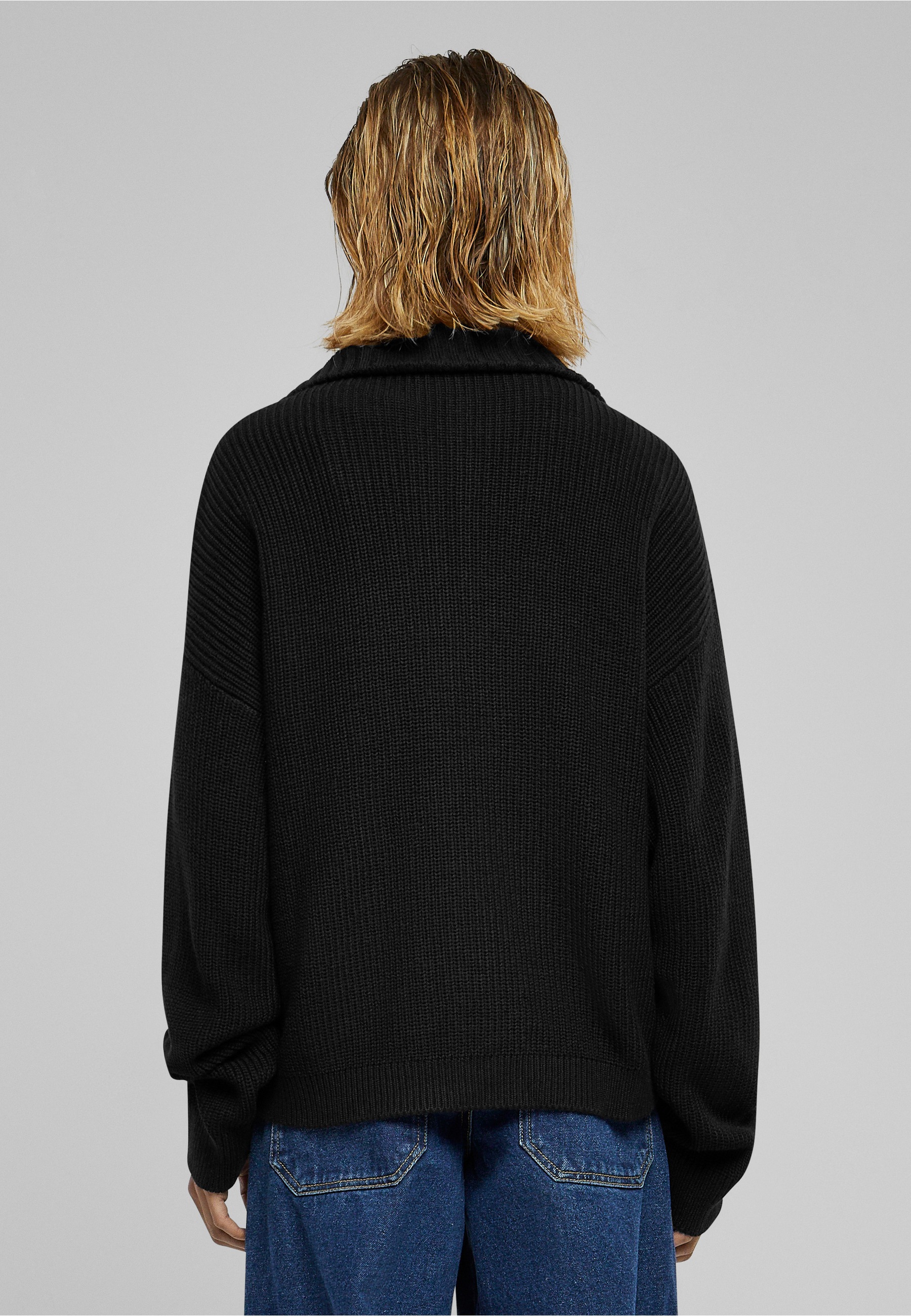 URBAN CLASSICS Strickjacke »Urban Classics Damen Ladies Knitted Zip Cardigan« 1 Stk.