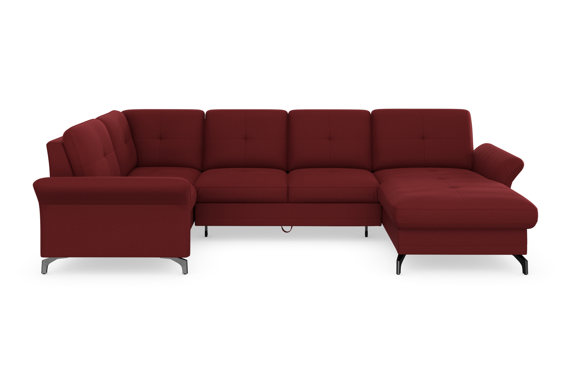 Home affaire Wohnlandschaft "Calando U-Form" wahlweise mit Bettfunktion, Be günstig online kaufen