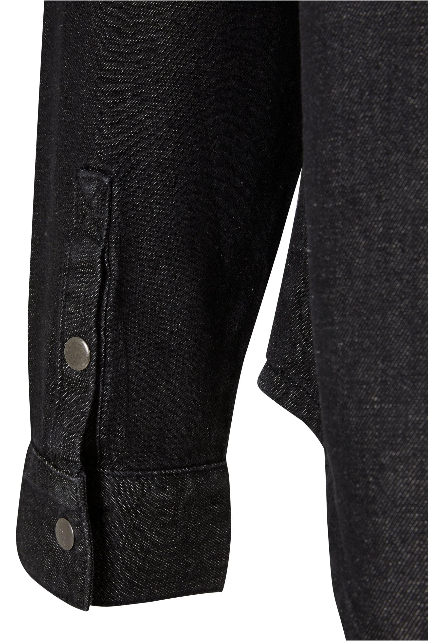 URBAN CLASSICS Langarmhemd »Urban Classics Herren Oversized Denim Pocket Shirt«, (1 tlg.)