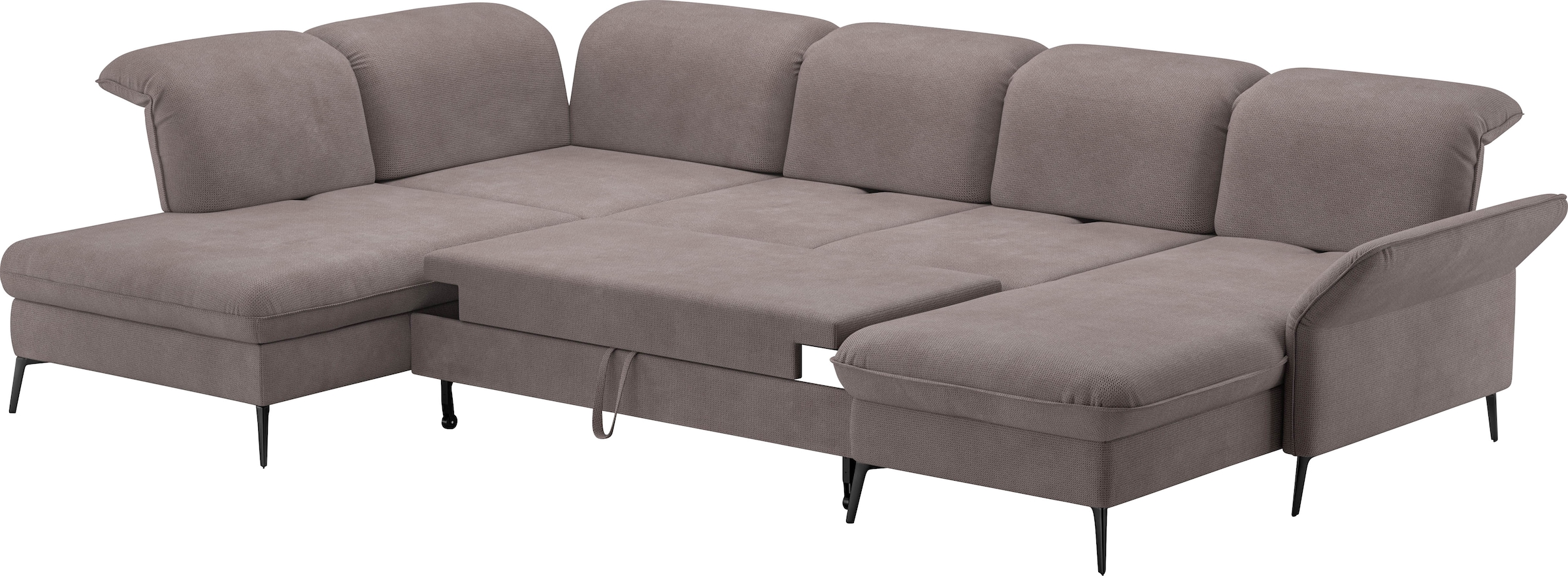 sit&more Wohnlandschaft »Emely«, mit Sitztiefenverstellung optional mit Bettfunktion und Bettkasten