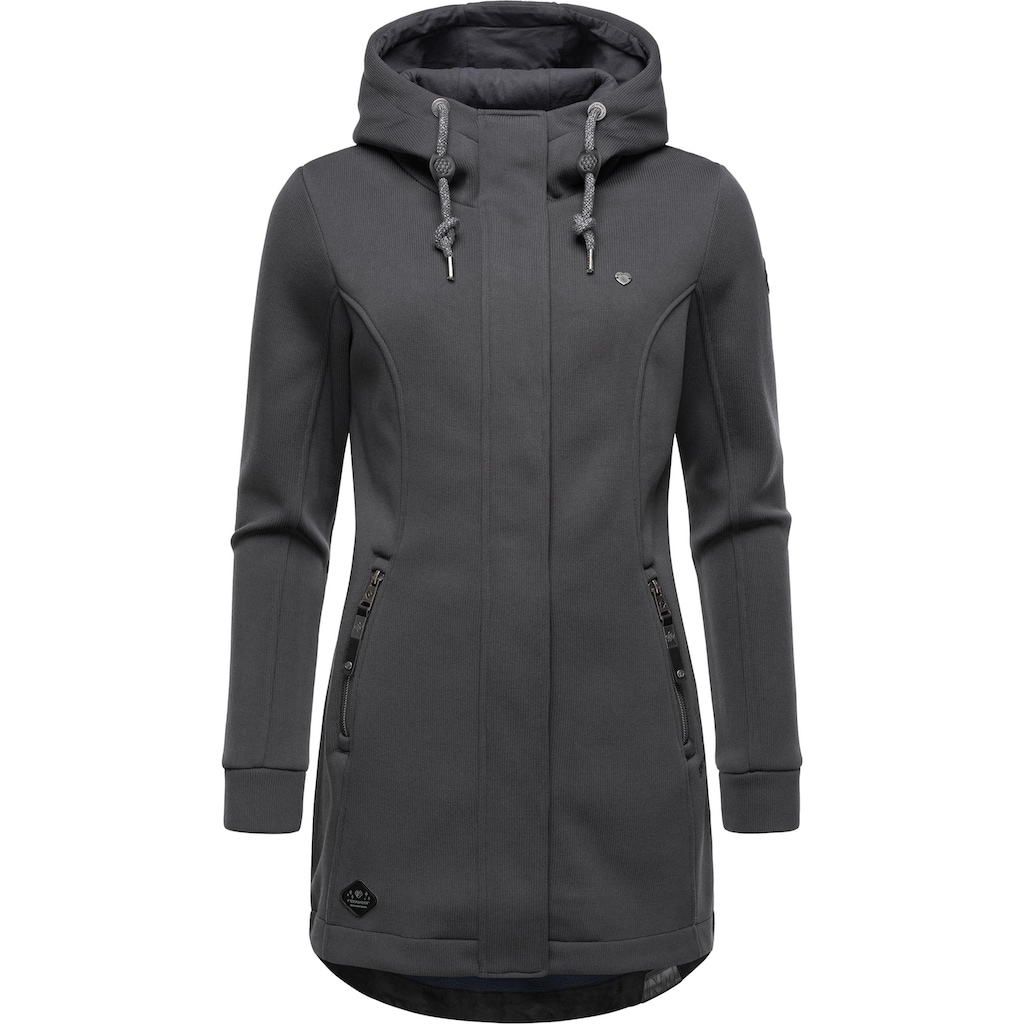 Ragwear Kapuzensweatjacke »Letti Bonded«, Sportliche Kapuzenjacke in Feinstrick-Optik