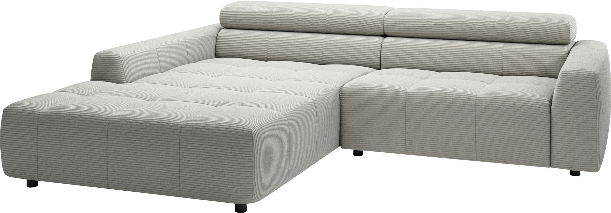 Thumbnail - 3C Candy Ecksofa "Denver auch mit Cord- und Easy care-Bezug, Kopfteilverstellung L-Form", wahlweise. mit motorischer Sit...