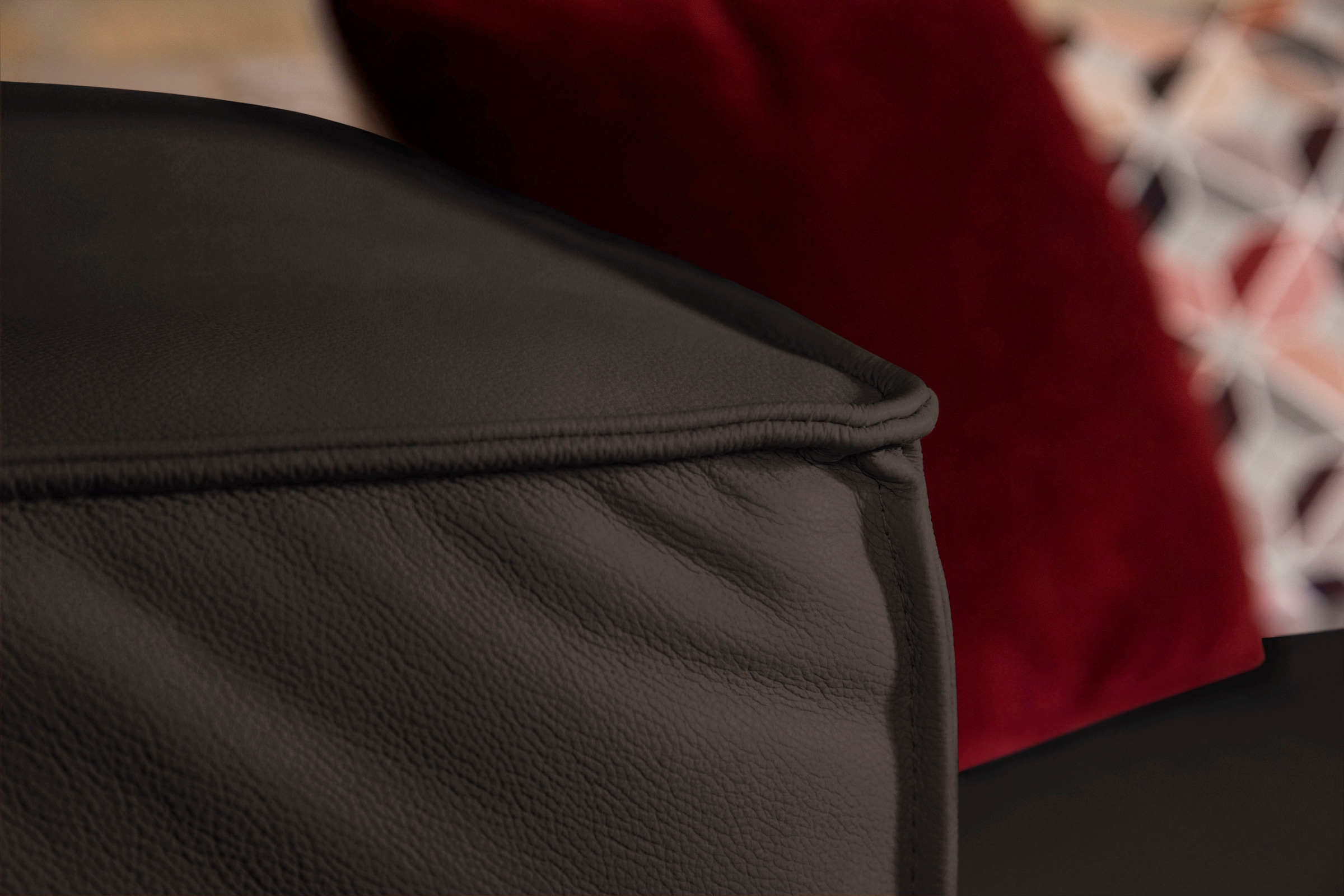 W.SCHILLIG Ecksofa »around-the-block, modern und elegant, bequem, L-Form« mit eleganter Biese, mit Federkern