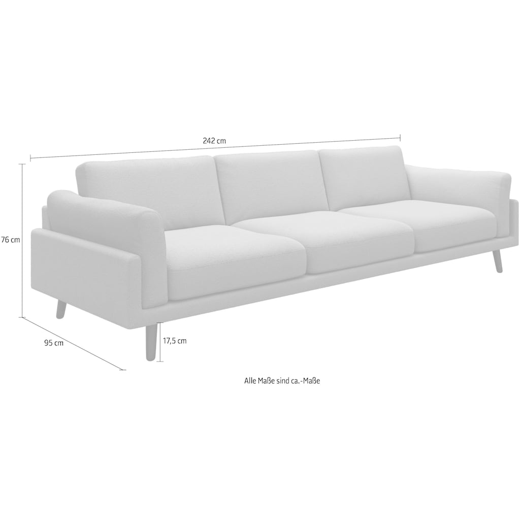 andas 3-Sitzer »Malvik«, schön und kuschlig, mit Wellenunterfederung, Design by Anders Nørgaard