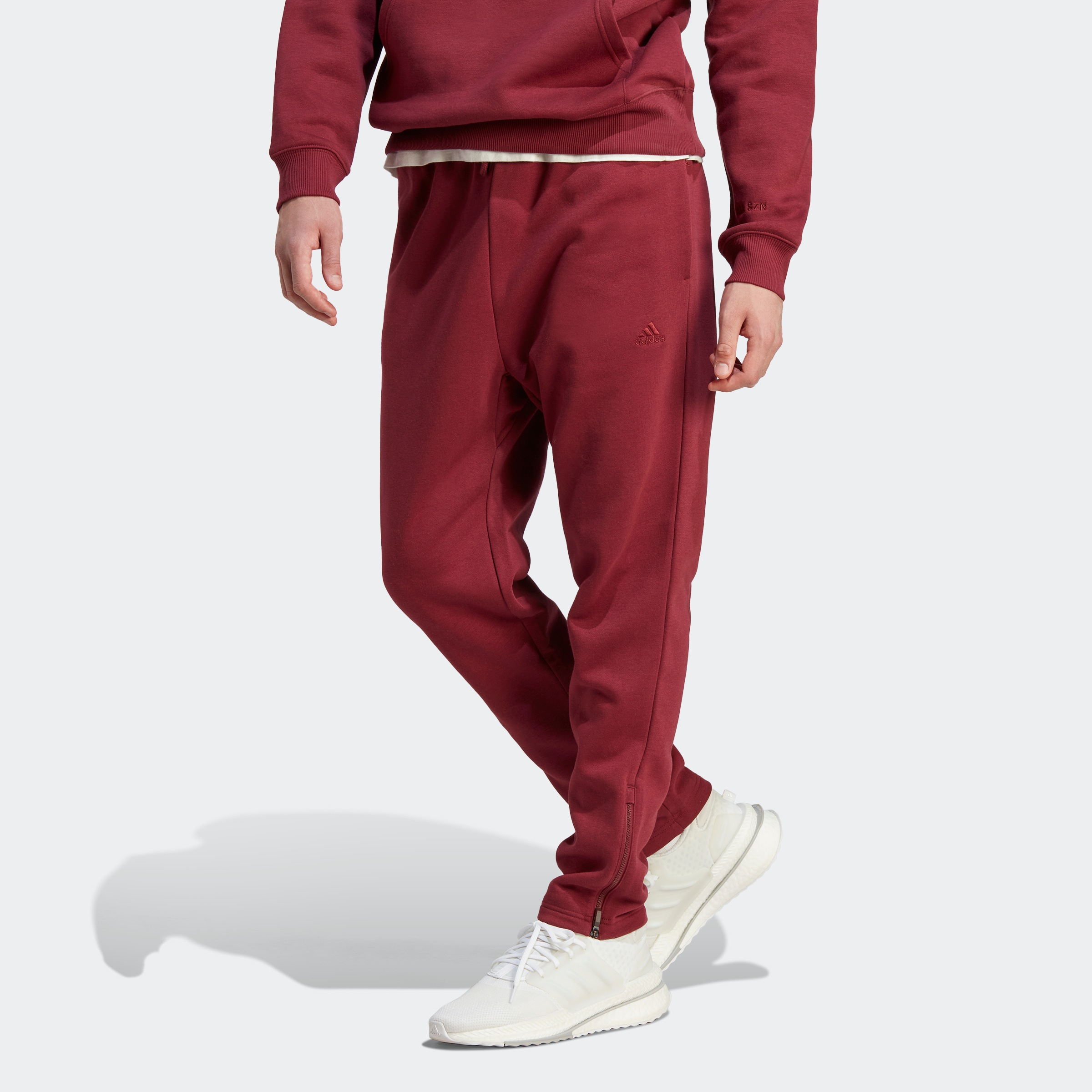 All red adidas joggers online