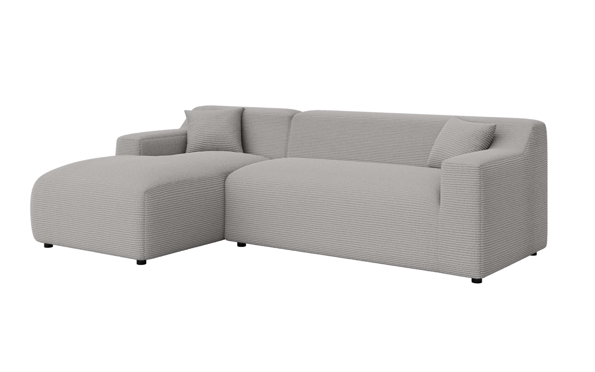Home affaire Ecksofa »LILLIANA Designsofa, L-Form mit Recamiere rechts/links bestellbar«, L-Form mit Wellenunterfederung, Maße B/T/H: 256/160/76 cm