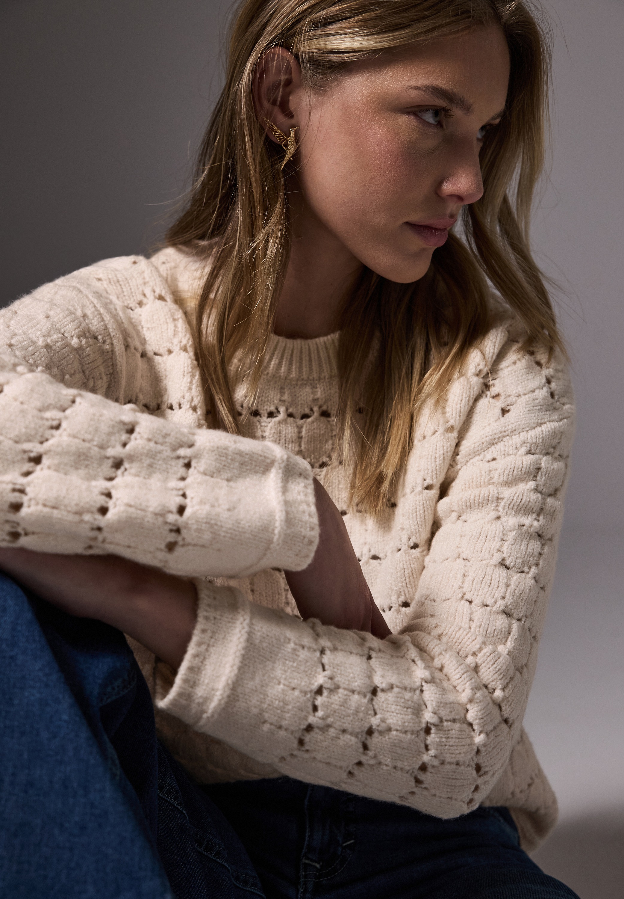 STREET ONE STUDIO Strickpullover aus softem Materialmix günstig online kaufen