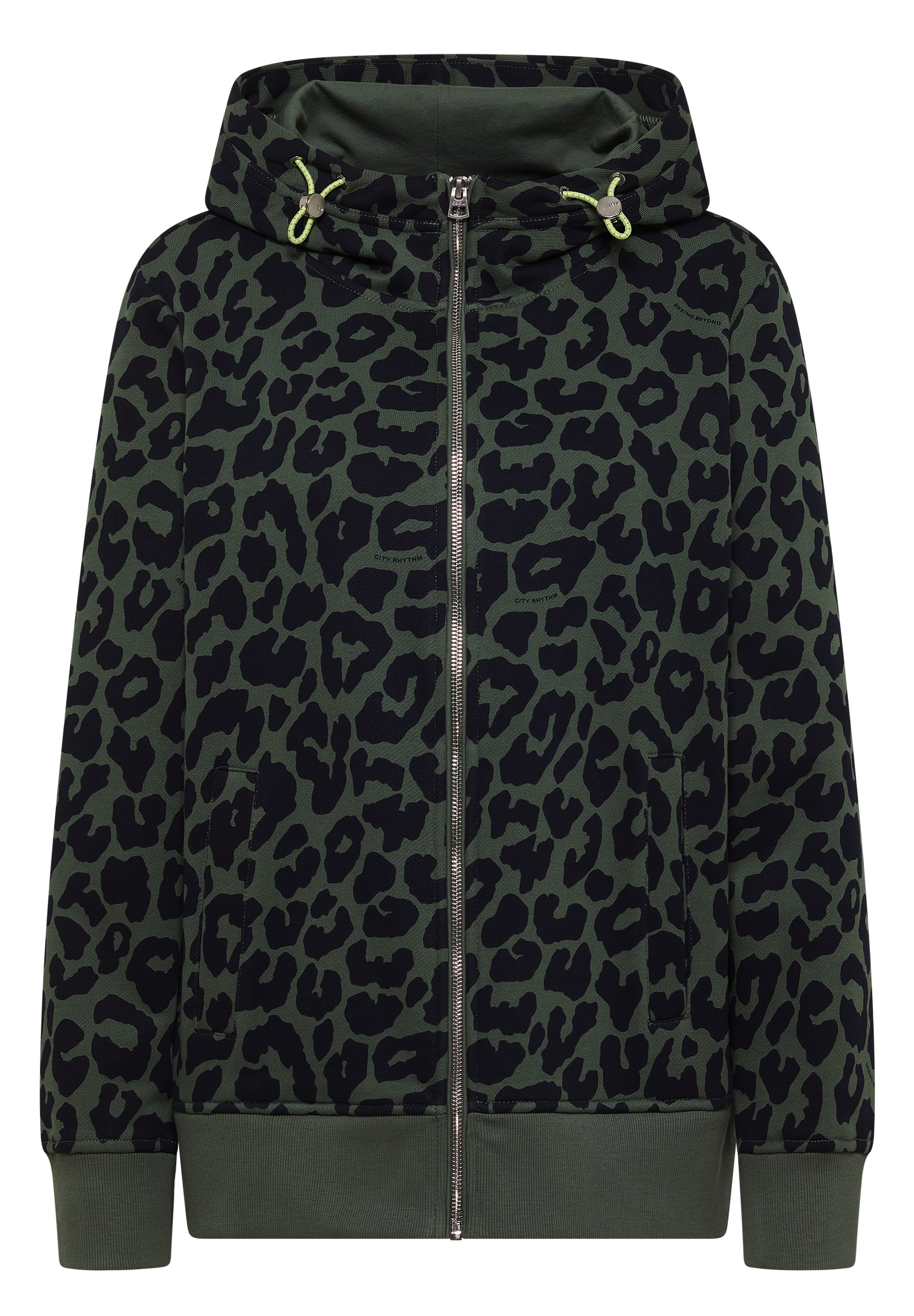 Cecil Kapuzensweatjacke Animal Print, Baumwolle