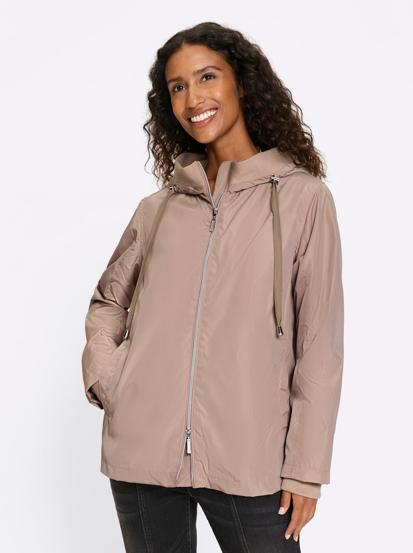 heine Outdoorjacke mit Kapuze günstig online kaufen