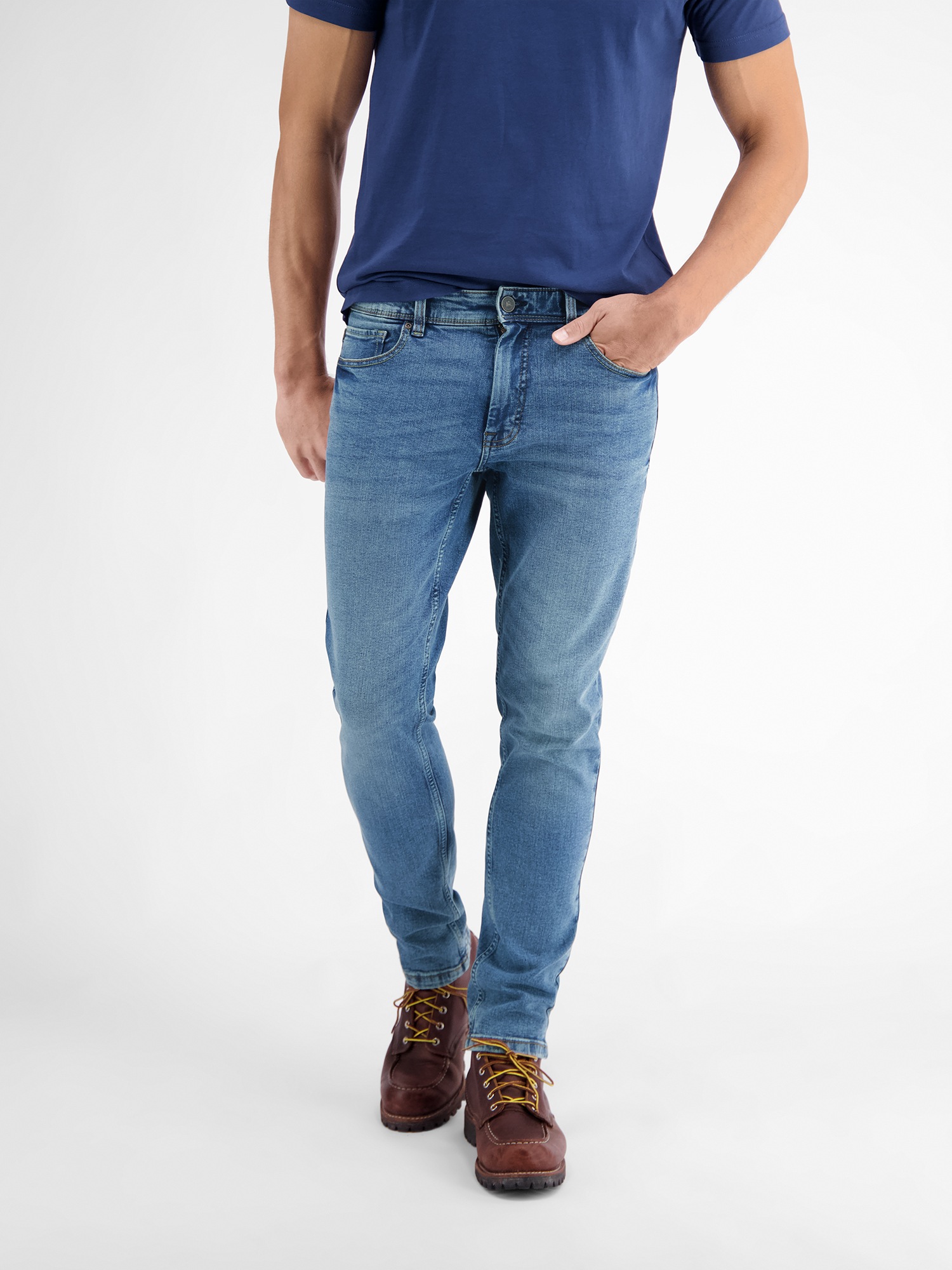 Thumbnail - LERROS 5-Pocket-Hose "LERROS CONLIN 5-Pocket Stretch-Denim, SLIM FIT, unifarben CONLIN"