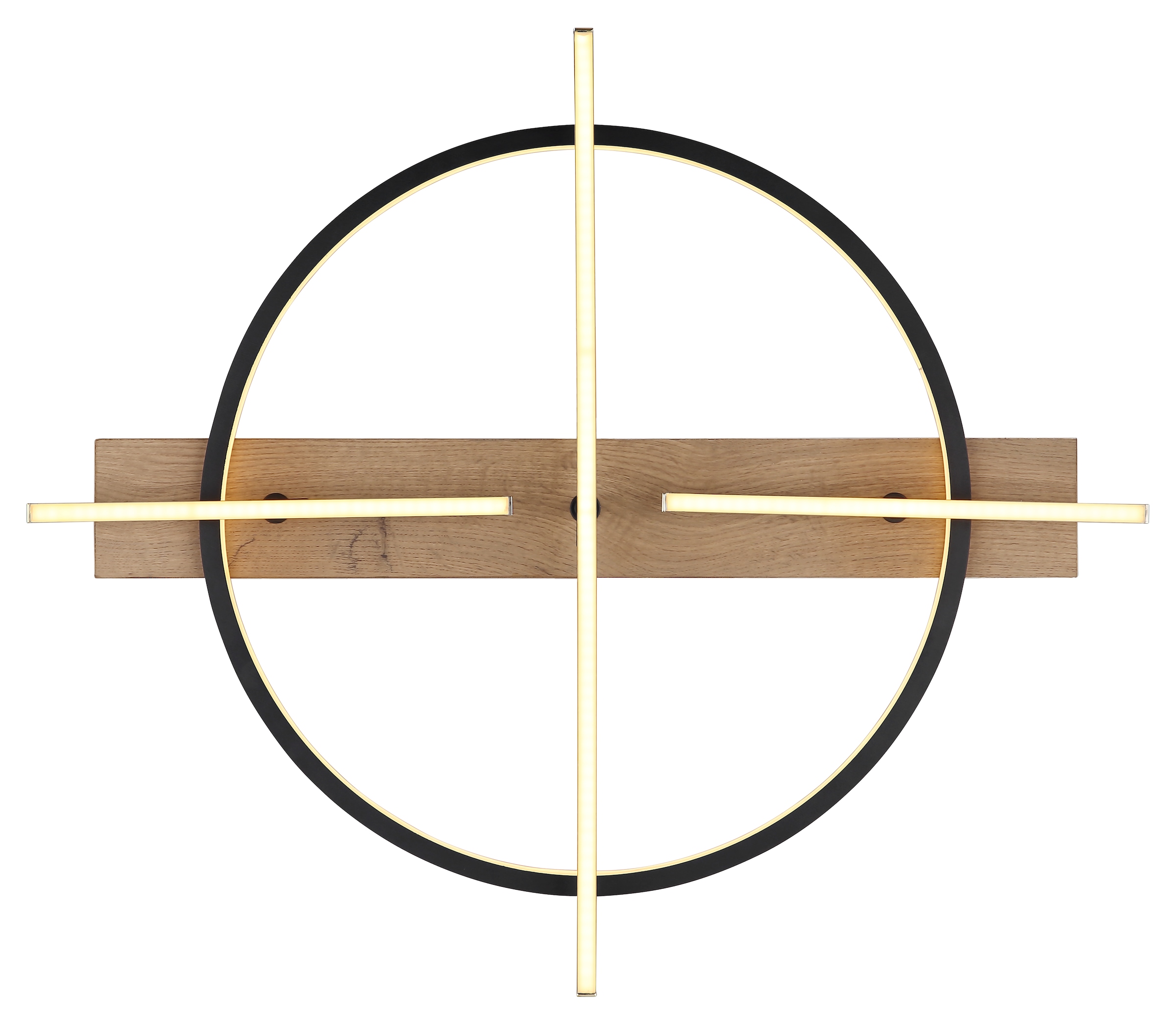 GLOBO LIGHTING LED Deckenleuchte »BEATRIX«, Leuchtmittel LED-Modul | LED fest integriert, Deckenlampe/Wohnzimmer/Schlafzimmer/modern/Holz