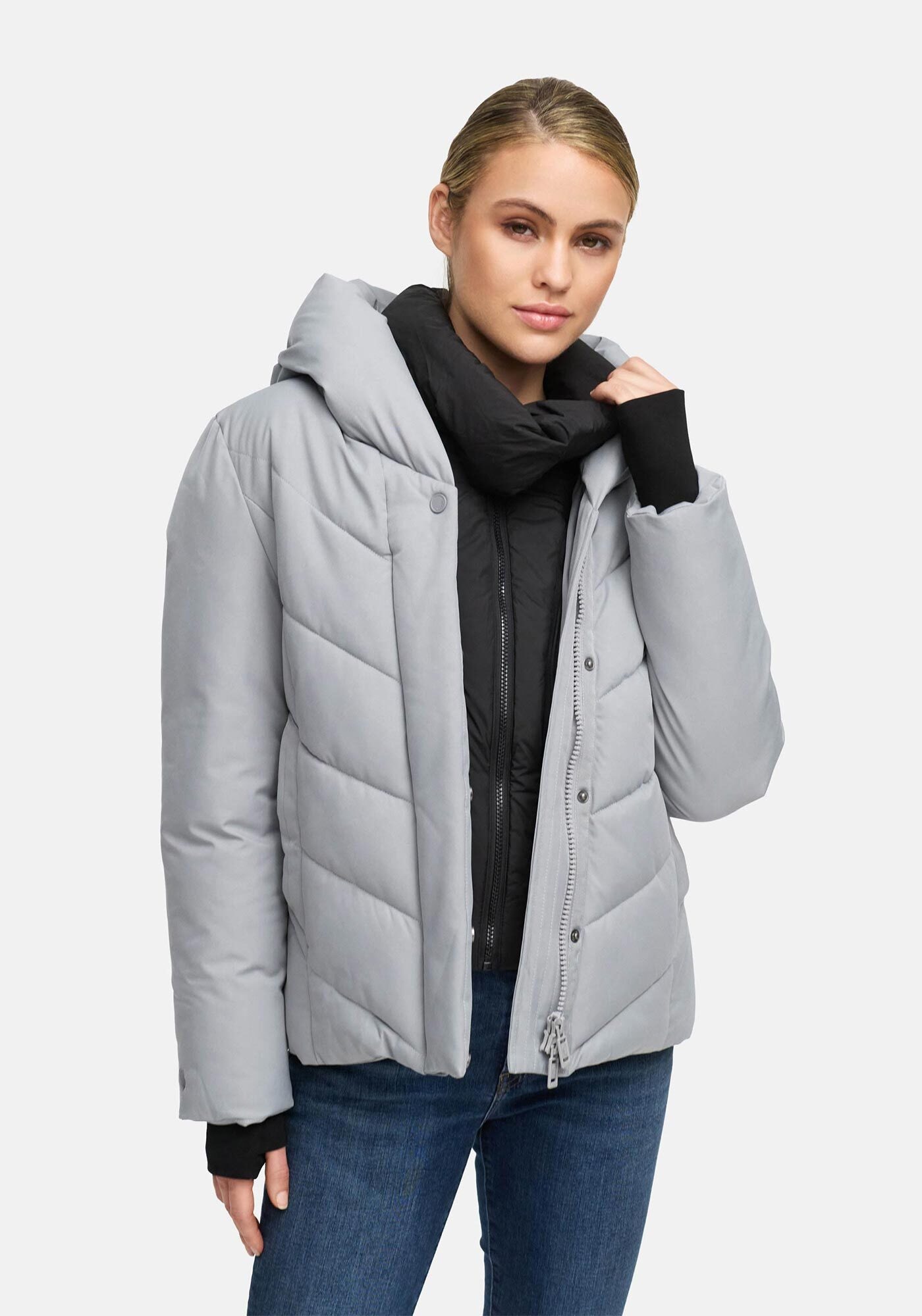 Marikoo Winterjacke »Nadiraa«, 2-in-1 Funktion Herausnehmbare Polyester-Innenteil