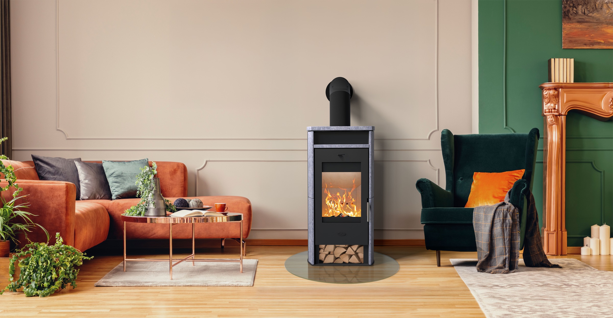 Fireplace Kaminofen »»Santa Fe Speckstein 2025««