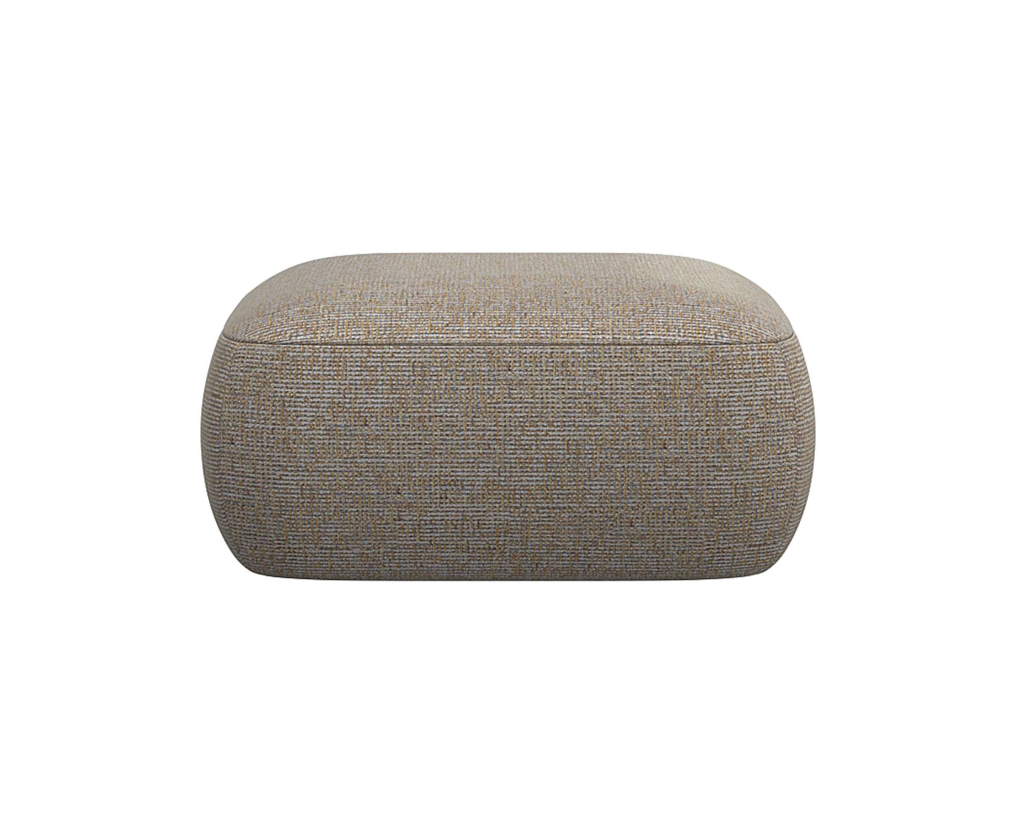 FLEXLUX Pouf "Torino, rund, bodennah, Sitzhocker, Polsterhocker", Modernes, organisches Hocker-Design, Kaltschaum, Welle