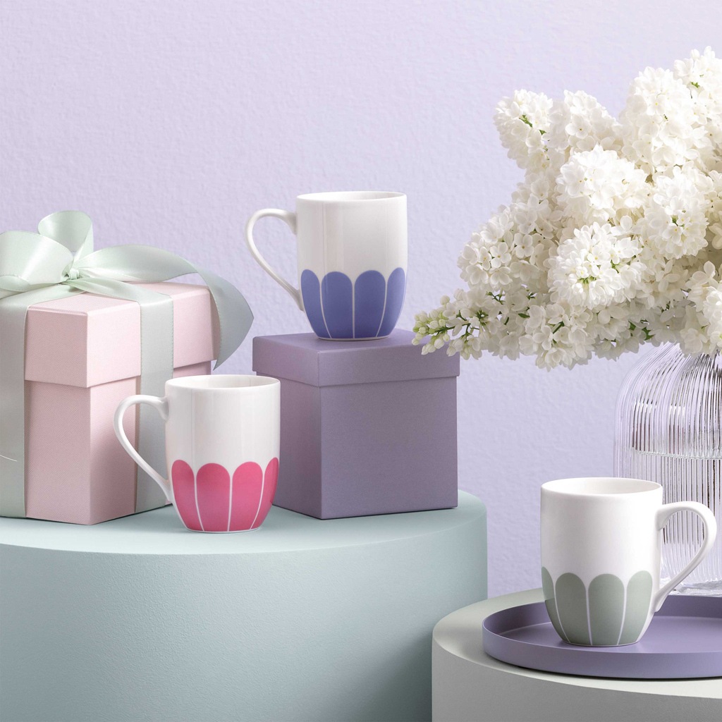 Villeroy & Boch Becher "Henkelbecher Fleur Couleur 290 ml 6er Set" günstig online kaufen