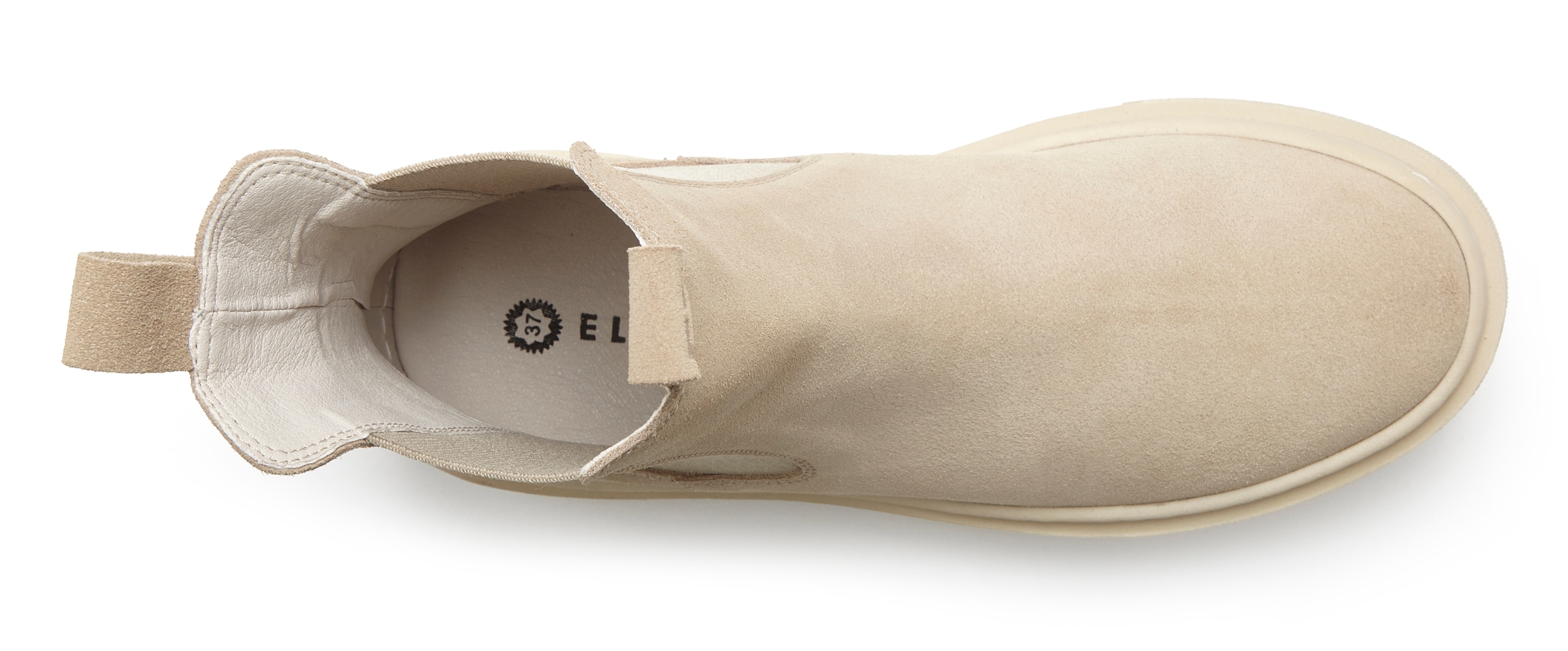 Elbsand Chelseaboots, Gefütterte Stiefelette, Schlupfstiefel aus Leder