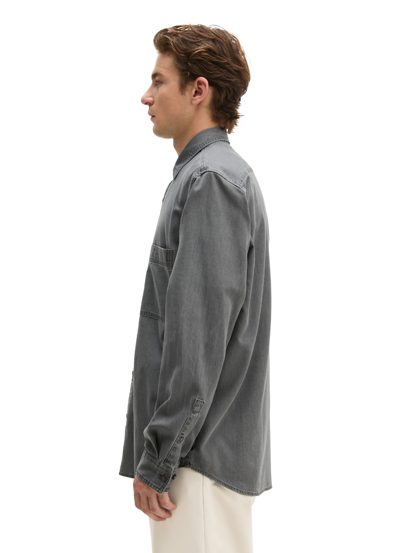 Marc O'Polo Langarmhemd »aus leichtem Bio-Baumwoll-Denim«