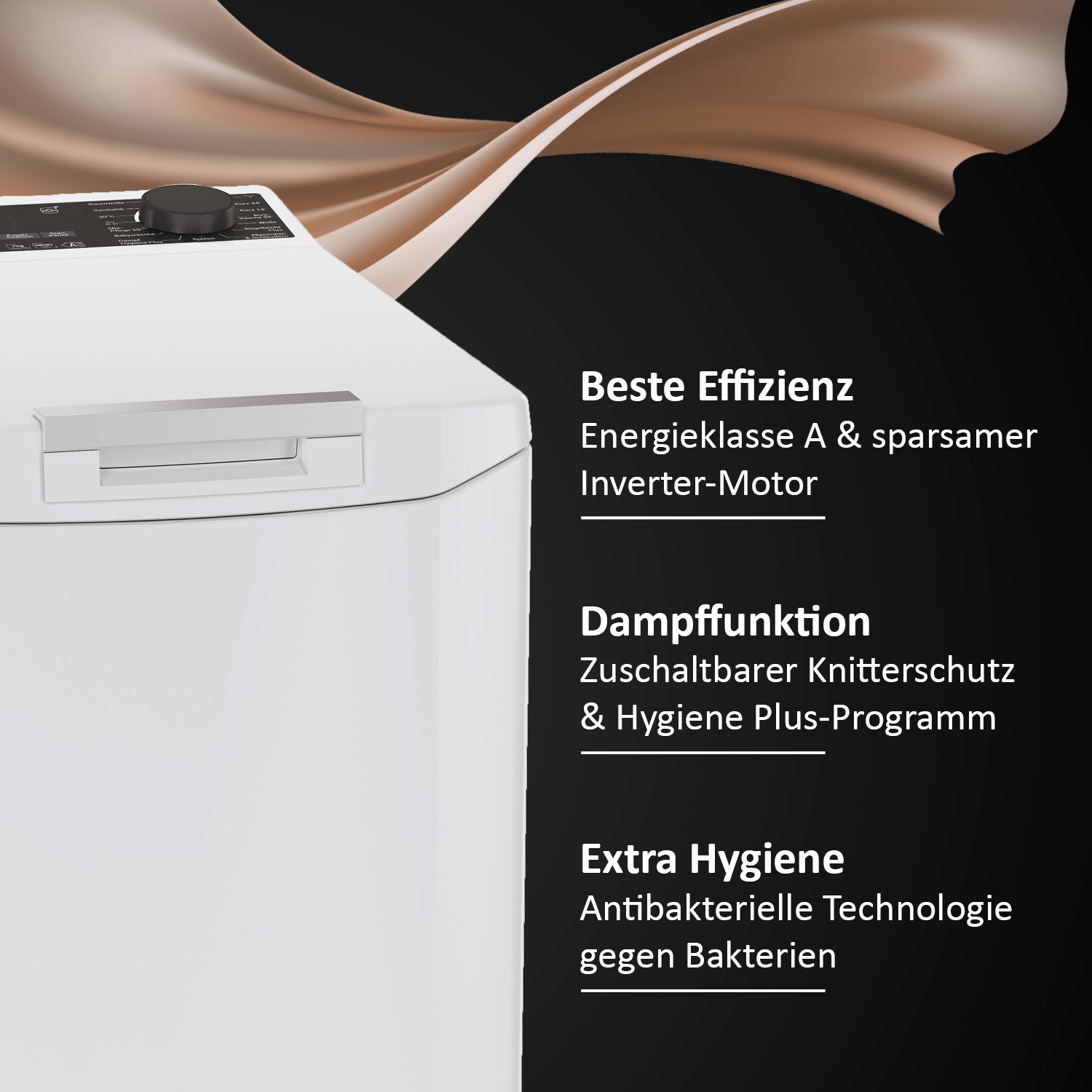 Thumbnail - Haier Waschmaschine Toplader "THASNQ476TM5-84" 7 kg 1400 U/min Optionale Steuerung per Wi-Fi & App