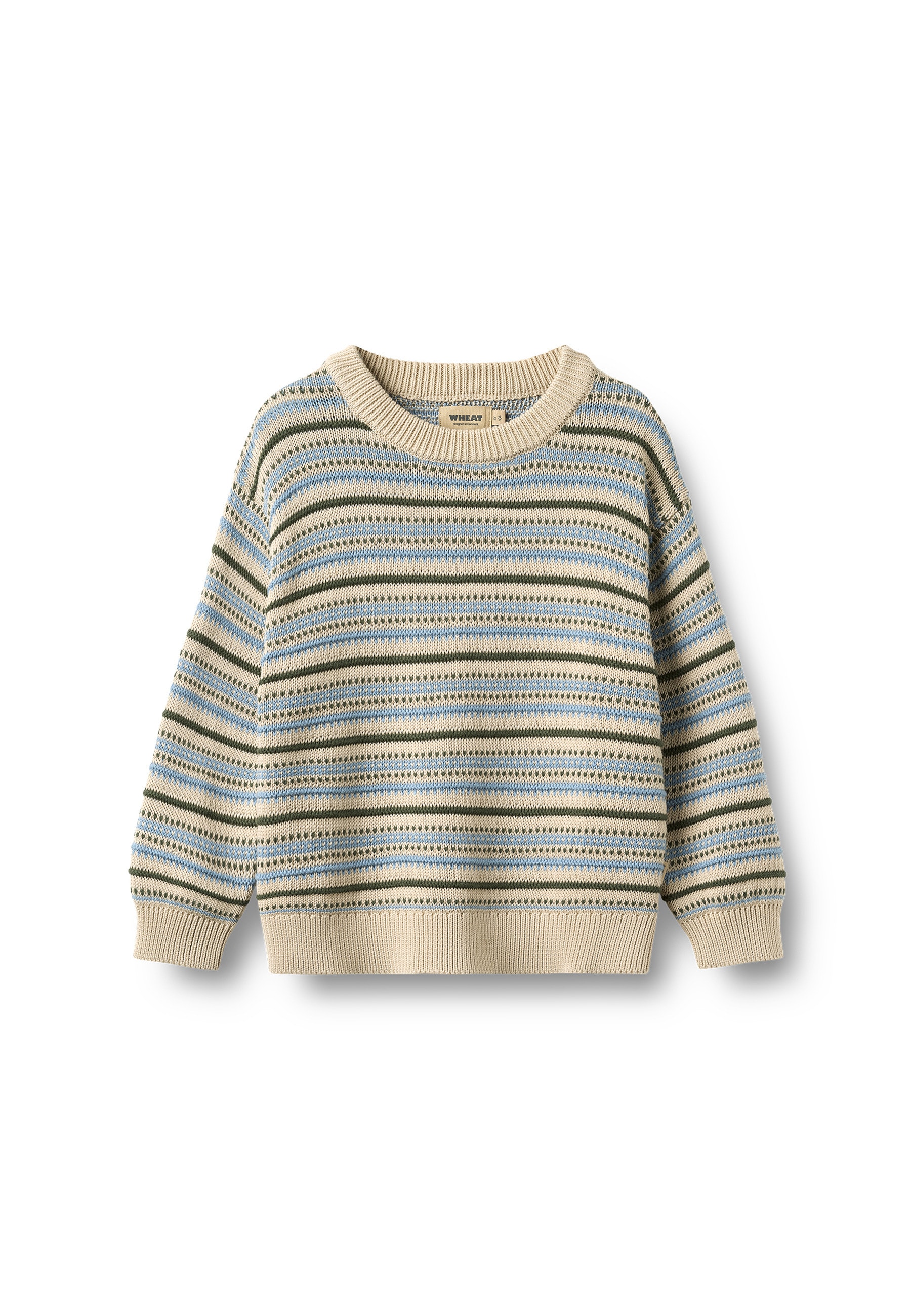 WHEAT Sweater "WHEAT Jacquard Pullover Harlow", 1