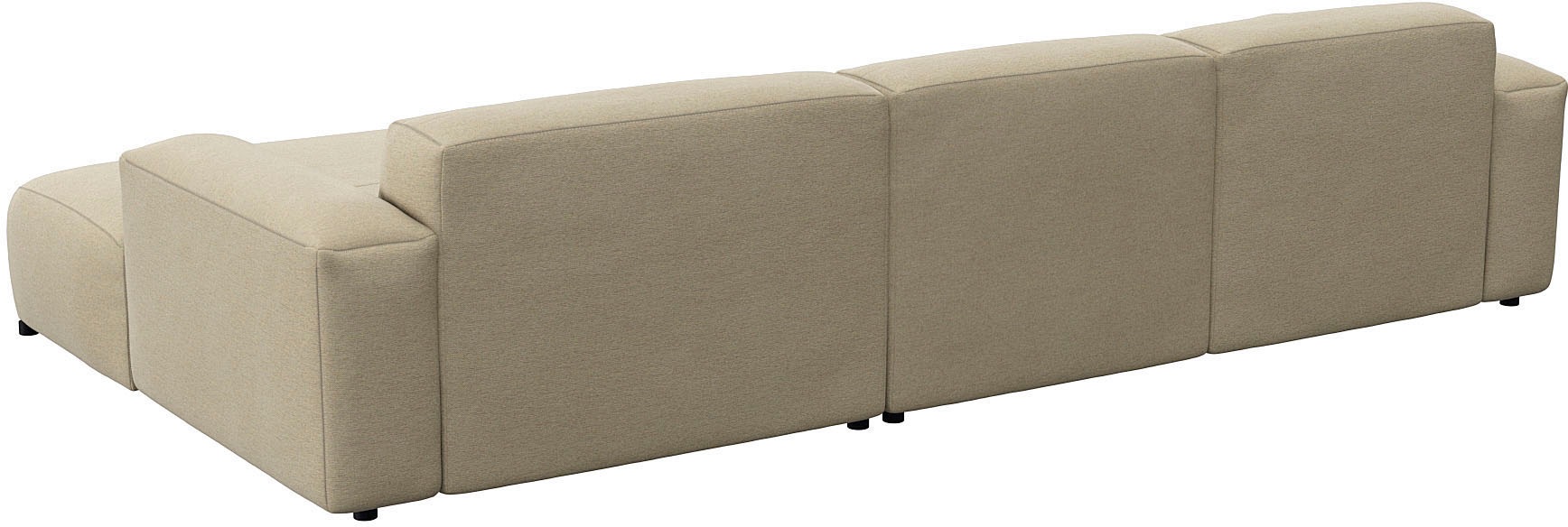 FLEXLUX Ecksofa »Lucera bequem und komfortabel durch hochwertigen Sitzaufbau, L-Form«, modern & anschmiegsam, Kaltschaum, Stahl-Wellenunterfederung
