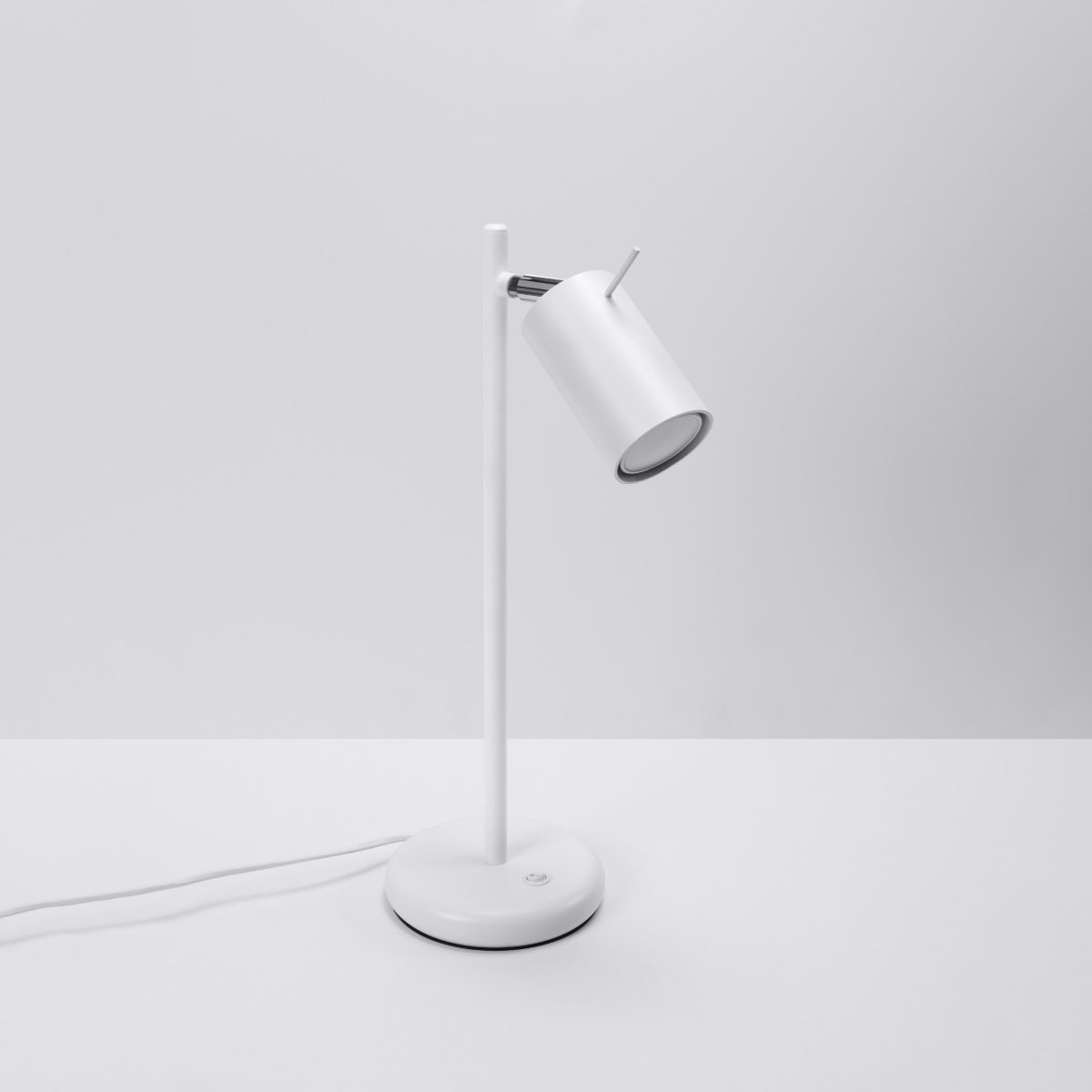 SOLLUX lighting Tischleuchte »RING«, 1 flammig, Leuchtmittel GU10 | ohne Leuchtmittel, beweglicher Lampenschirm, Schalter