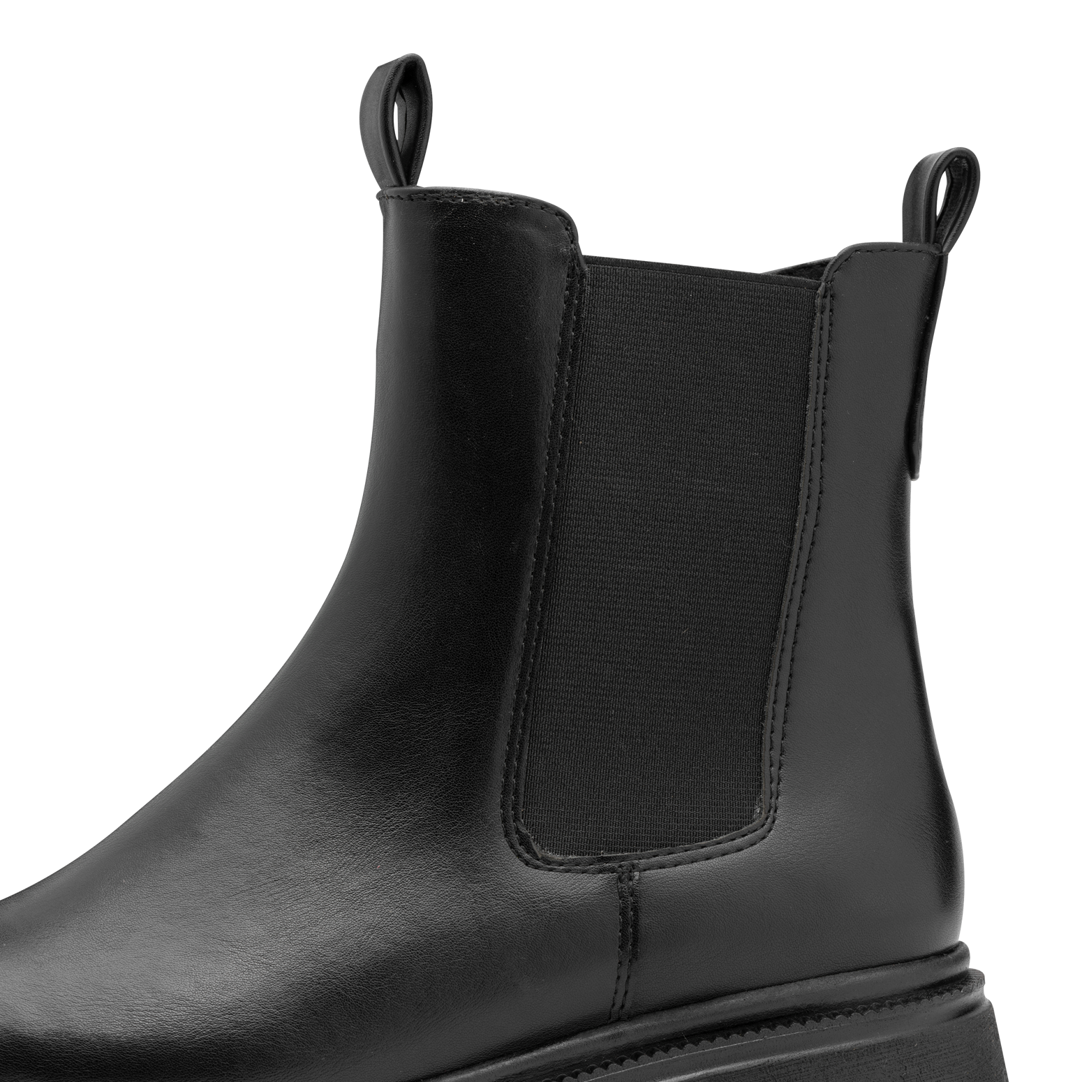 MARCO TOZZI Chelseaboots, Blockabsatz, Stiefelette, Herbstboots, Stretcheinsatz außen