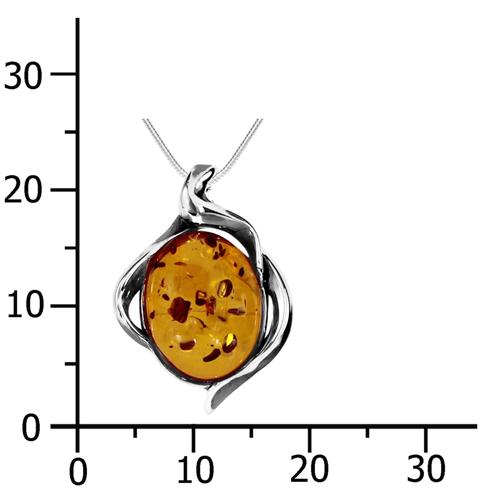 OSTSEE-SCHMUCK Kette mit Anhänger »- Mona - Silber 925/000 - Bernstein«