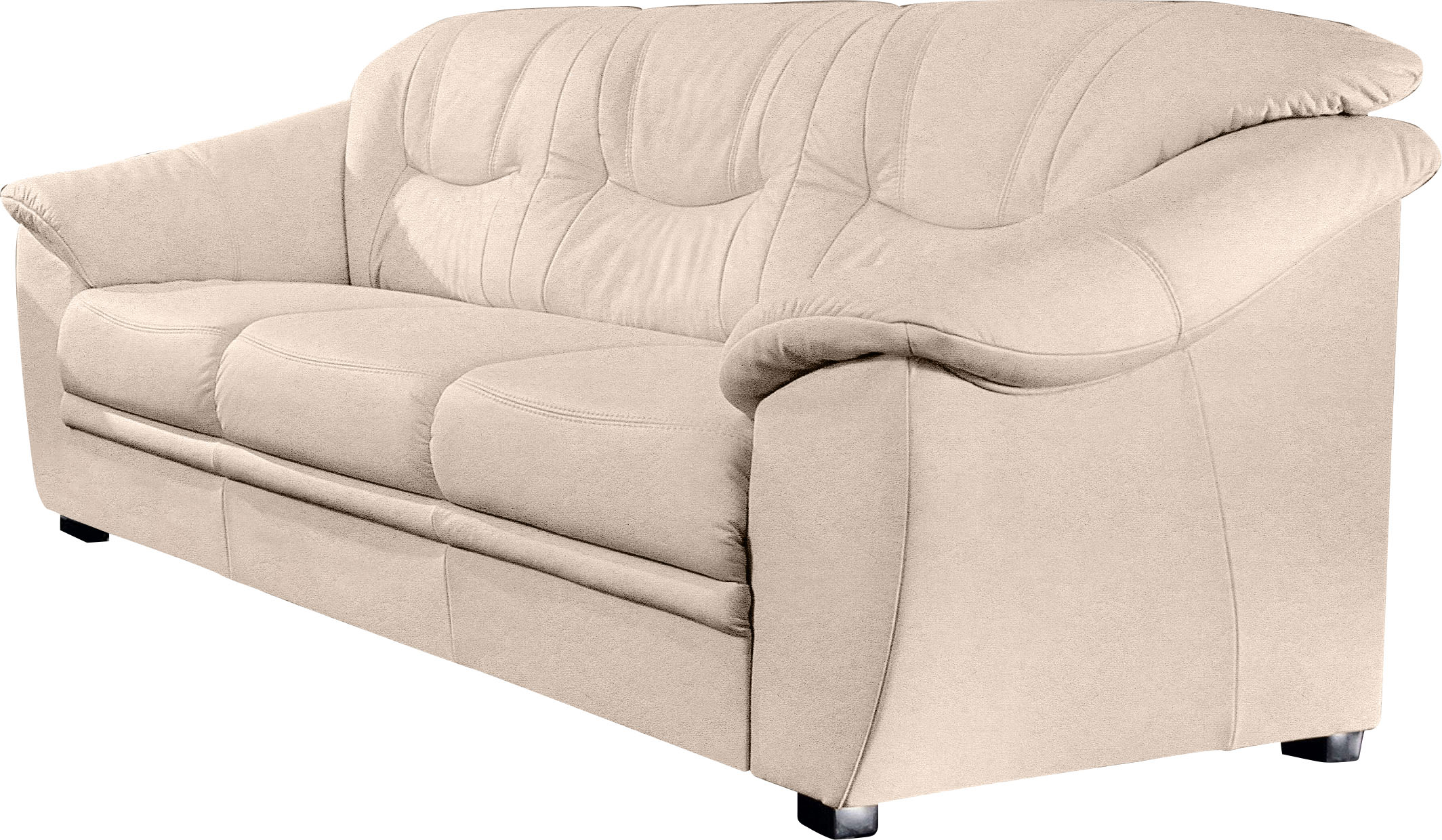 sit&more 3-Sitzer "Savona, B: 198 cm, Federkern, Komfortsitzhöhe 46 cm" optional Schlaffunktion, Liegefläche 190x137cm, Stoff- & Lederauswahl