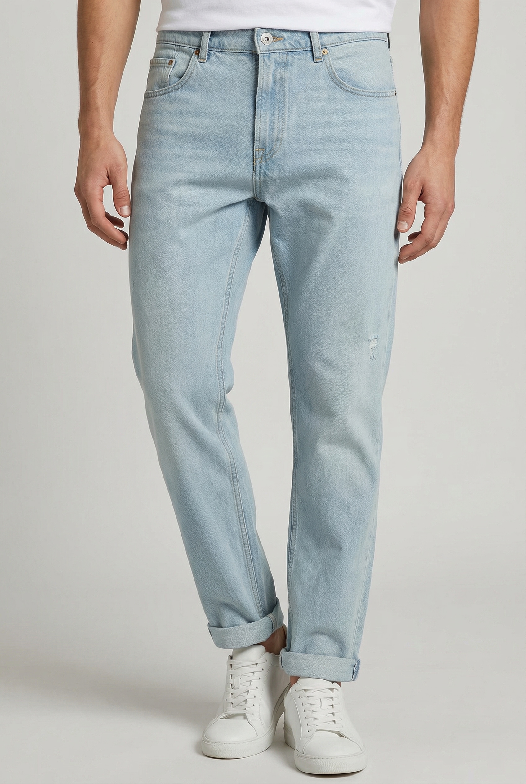 Pepe Jeans Straight-Jeans "BYRON FS POWDERED BLUE" Regular Waist günstig online kaufen