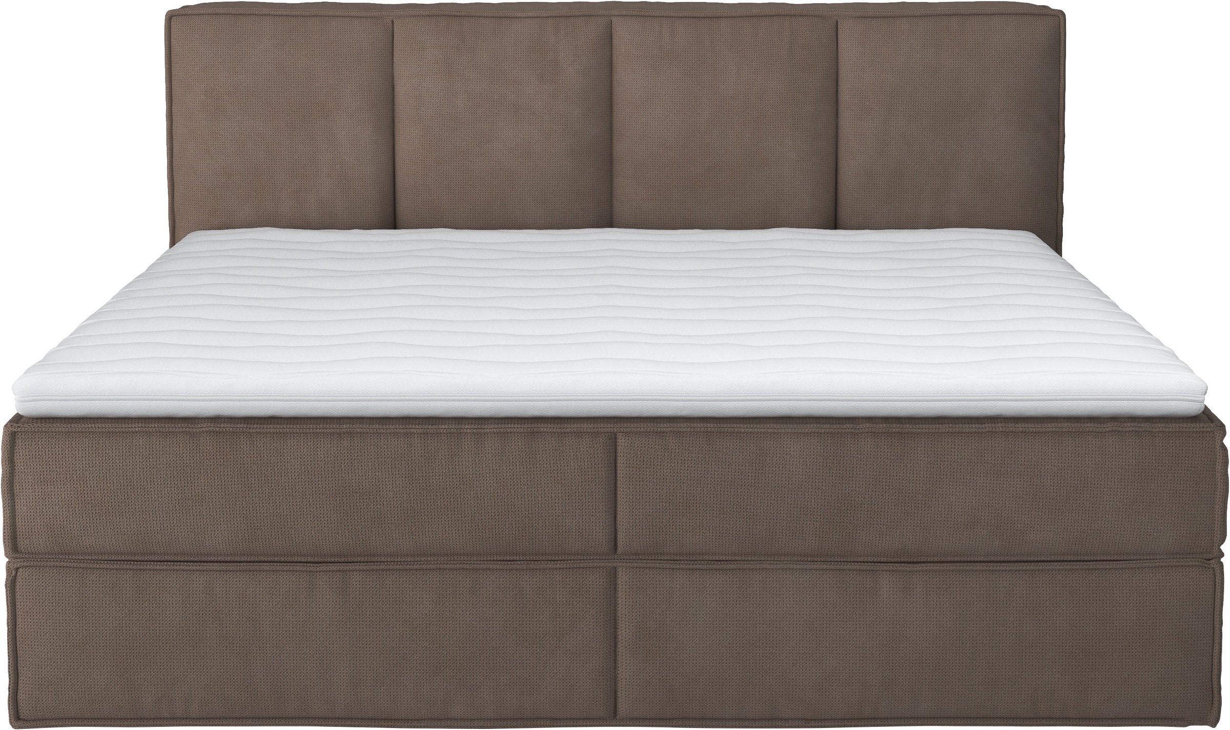 Home affaire Boxspringbett »Milano«, Boxbett inkl. Topper, 2 Matratzen, Härtegrade H2, H3 und H4 wählbar