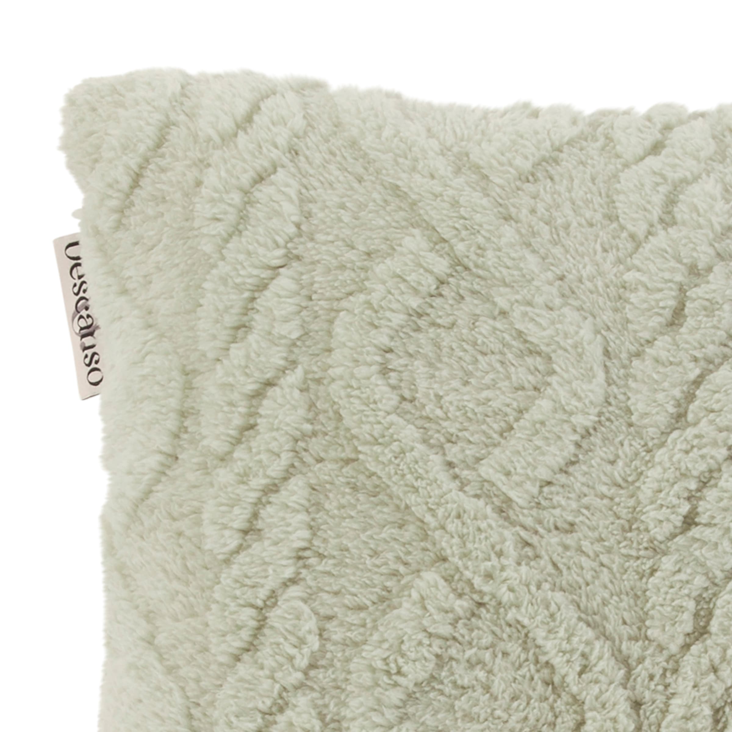 Descanso Dekokissen »Jacquard teddy«, Dekokissen, Zierkissen, Weich, 40x40 cm, Teddy, Jacquard