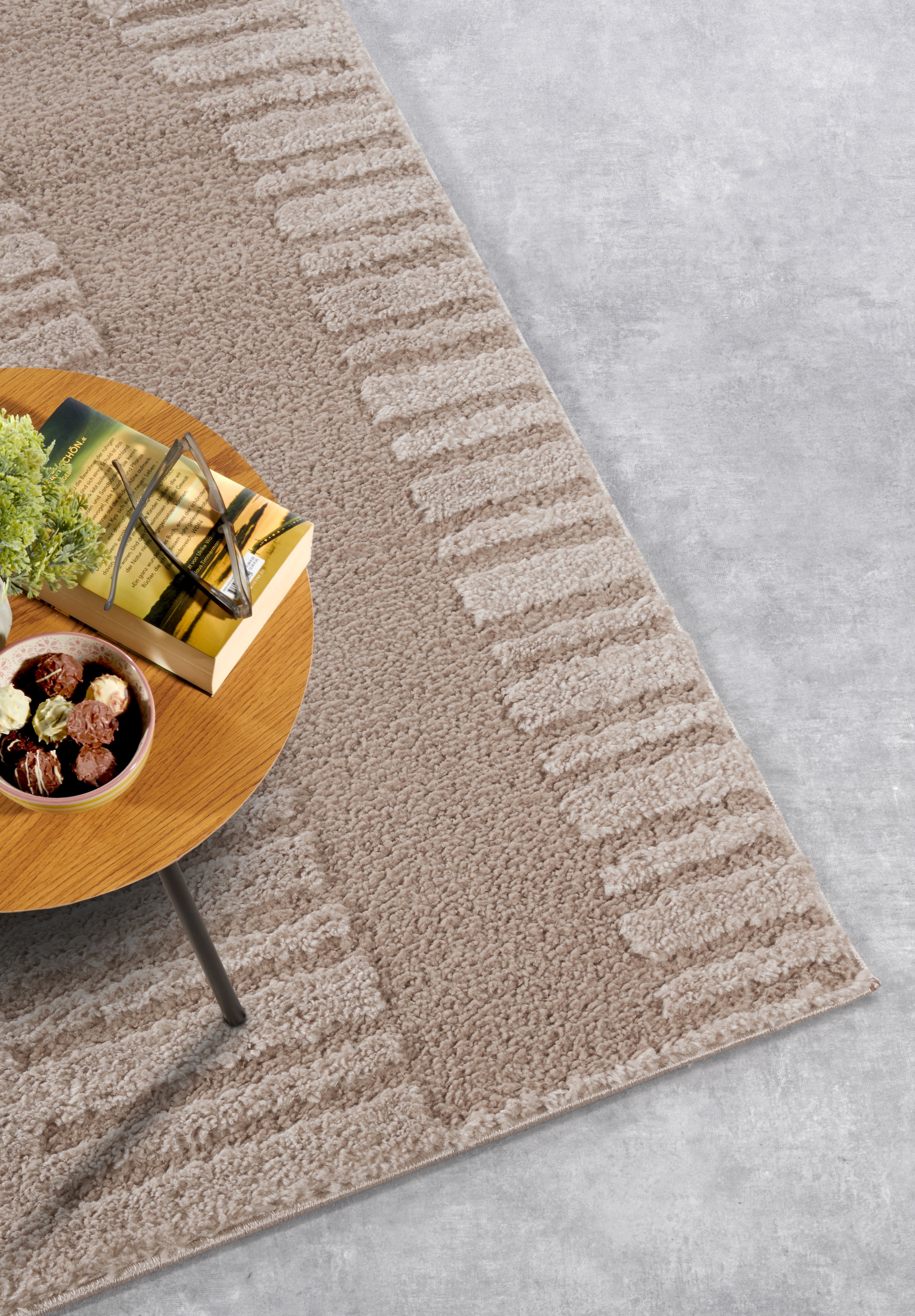 ELLE DECORATION Designteppich »Bartoux«, rechteckig, 18 mm Höhe, Hochflor, Shaggy, Läufer, weich, Langflor, modern, Hoch Tief Effekt
