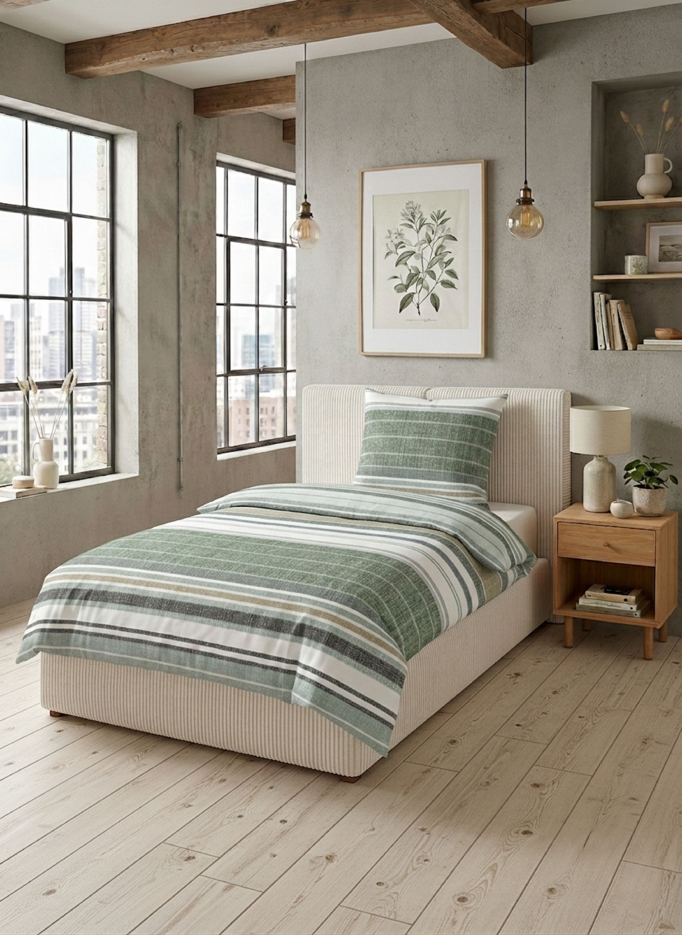 Biberna Bettwäsche »0617270 Premium Satin-Bettwäsche 100% Baumwolle ab Größe 135x200 cm« 2 seidig glatt & atmungsaktiv, Reißverschluss, ganzjährig, gestreift