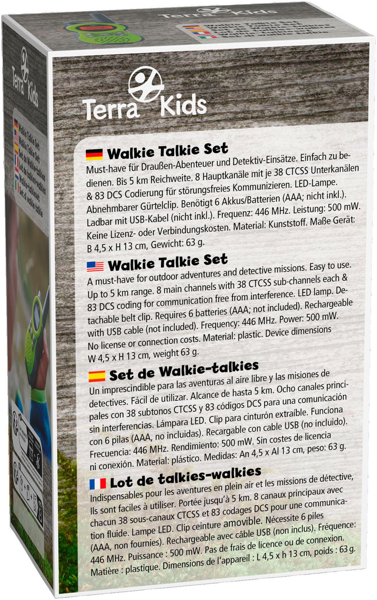 Haba Walkie Talkie »Terra Kids - Walkie Talkie«, mit LED-Lampe
