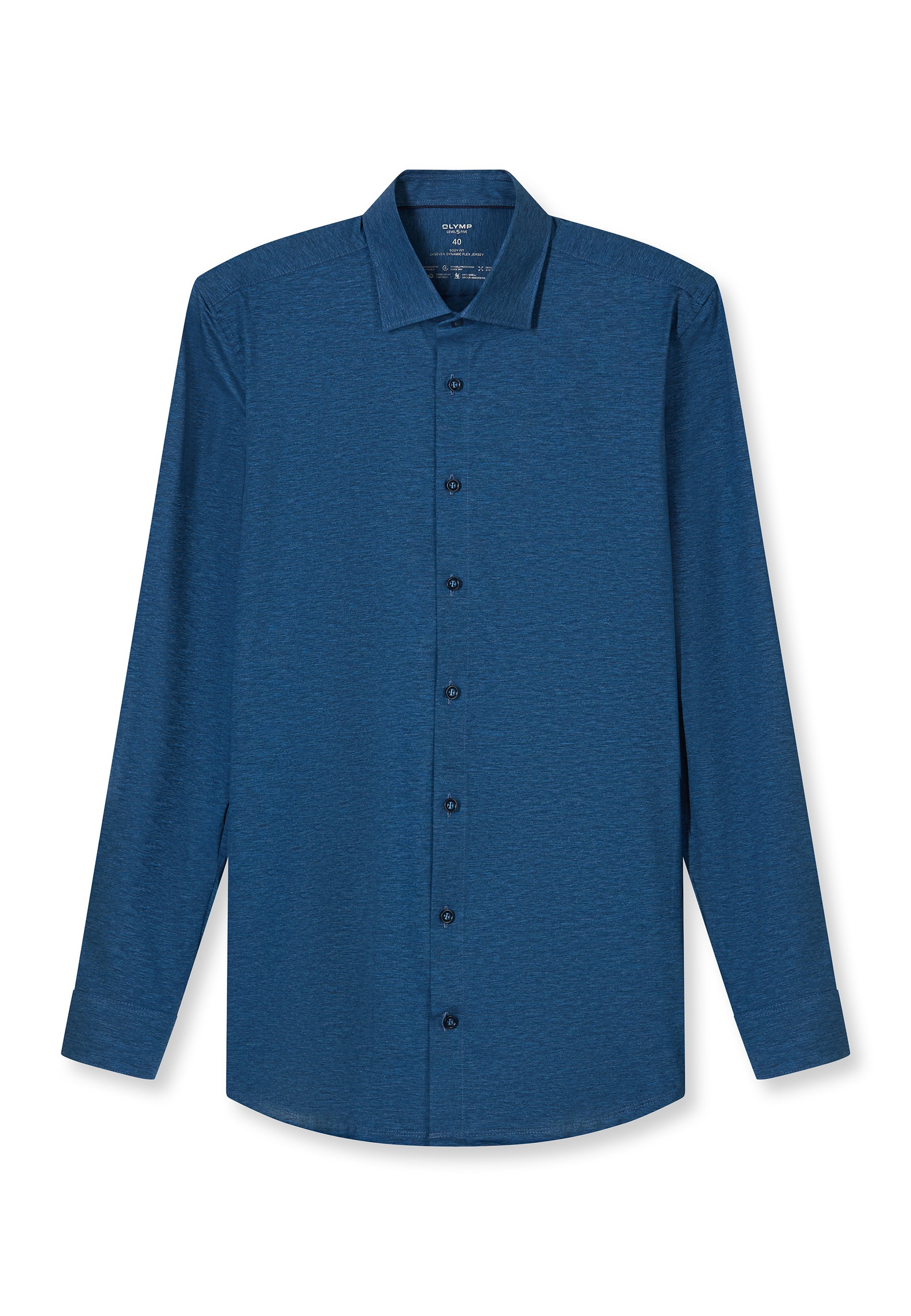 OLYMP Level Five 24/Seven Shirt Smoky Blue 39 4