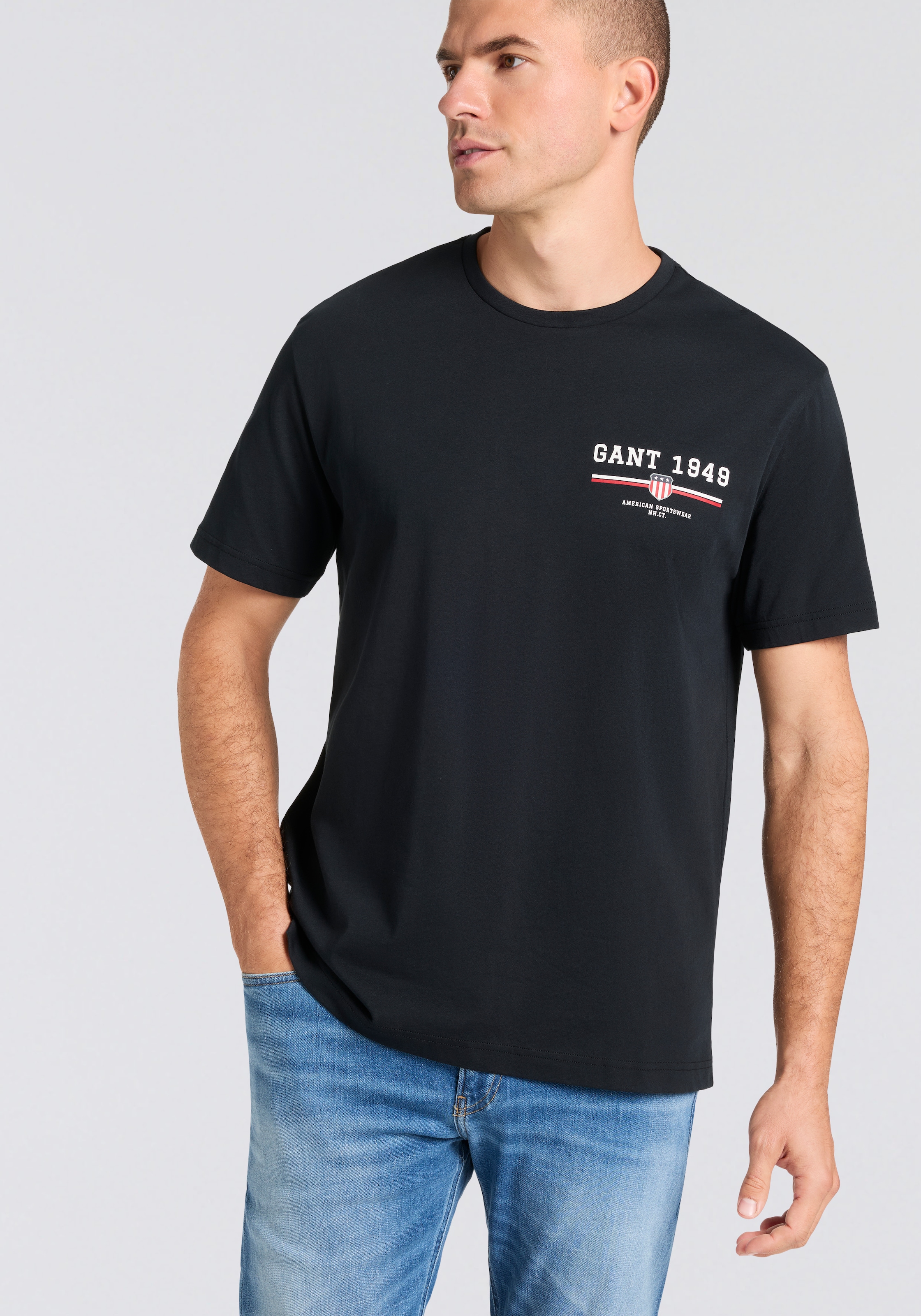 Gant T-Shirt "GRAPHIC SS T-SHIRT" Print, Rundhals günstig online kaufen